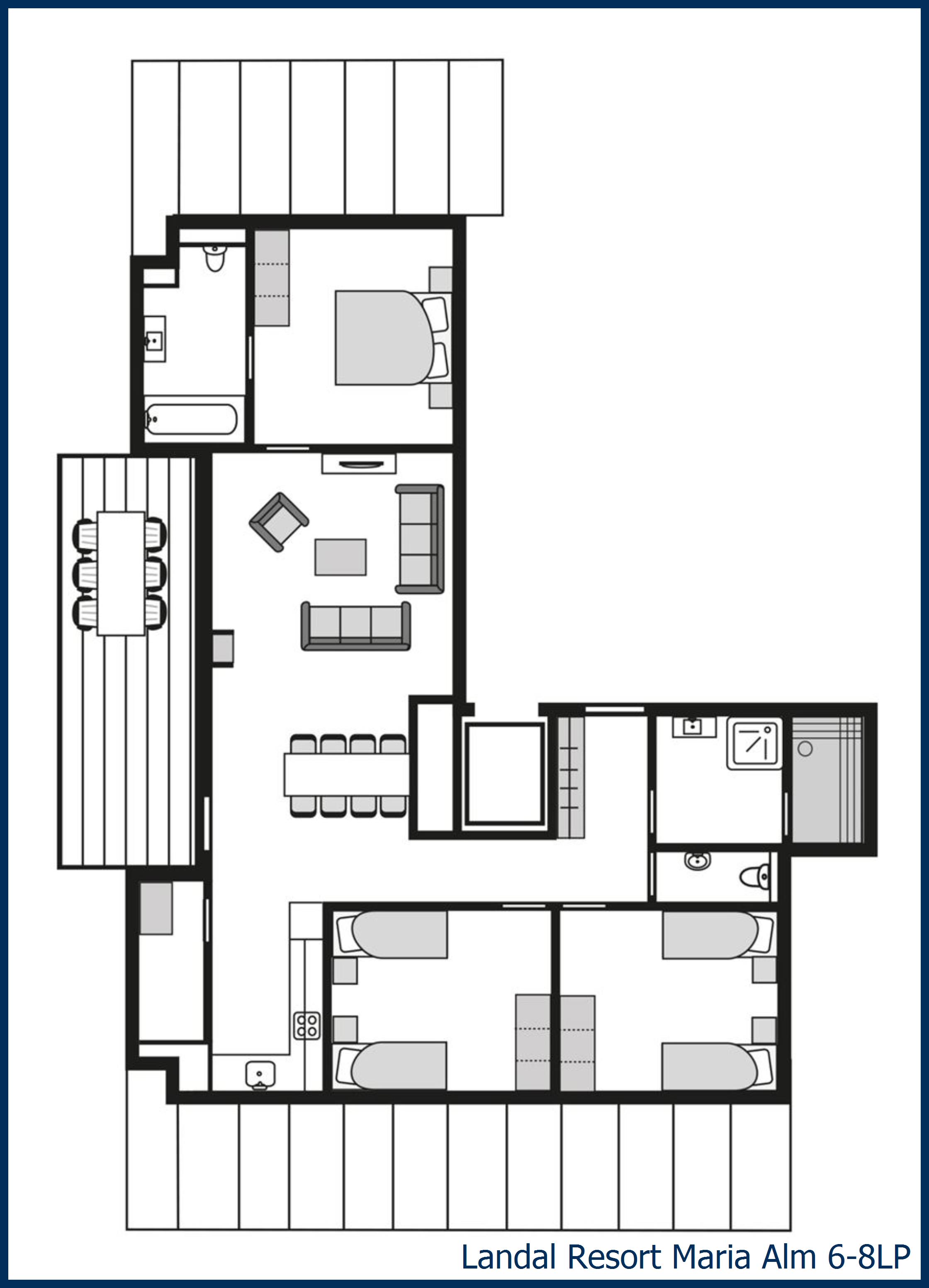 Penthouse 6-8LP at Resort Maria Alm