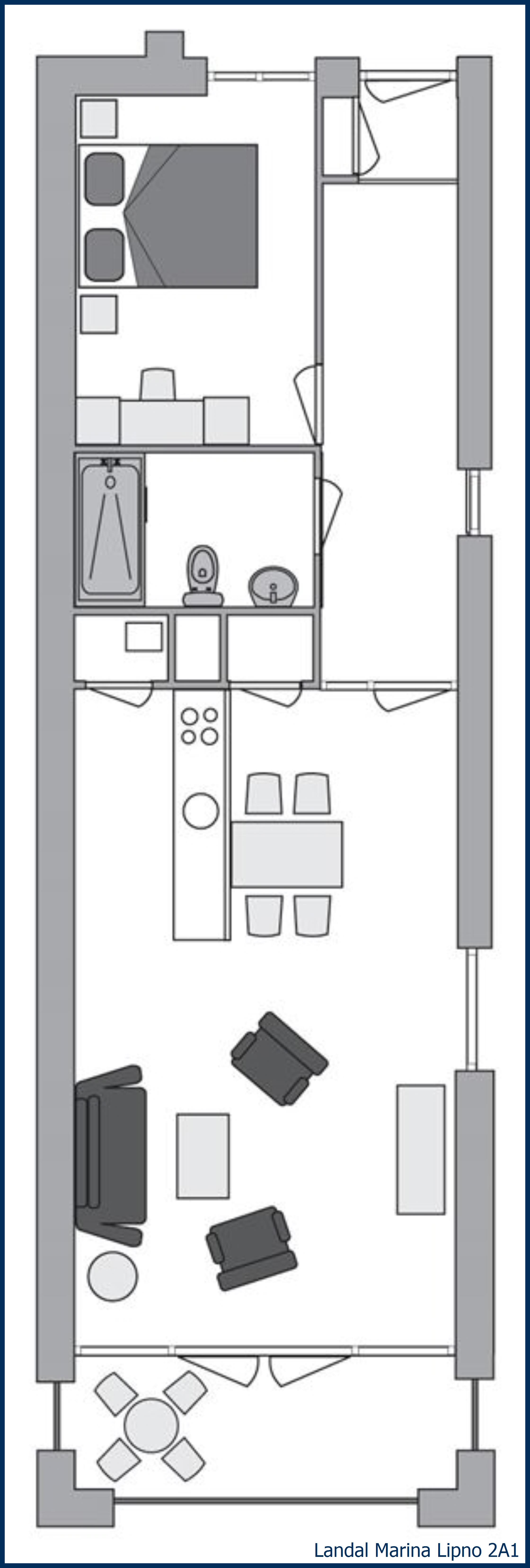 Apartment 2A1 at Marina Lipno