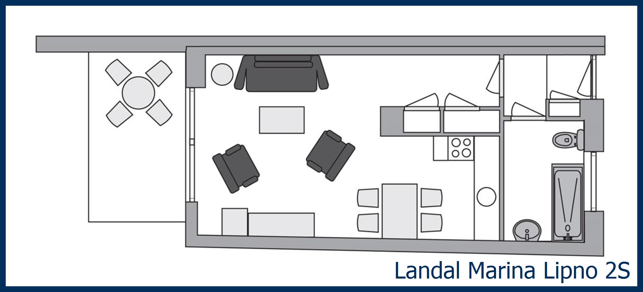 Studio 2S at Marina Lipno