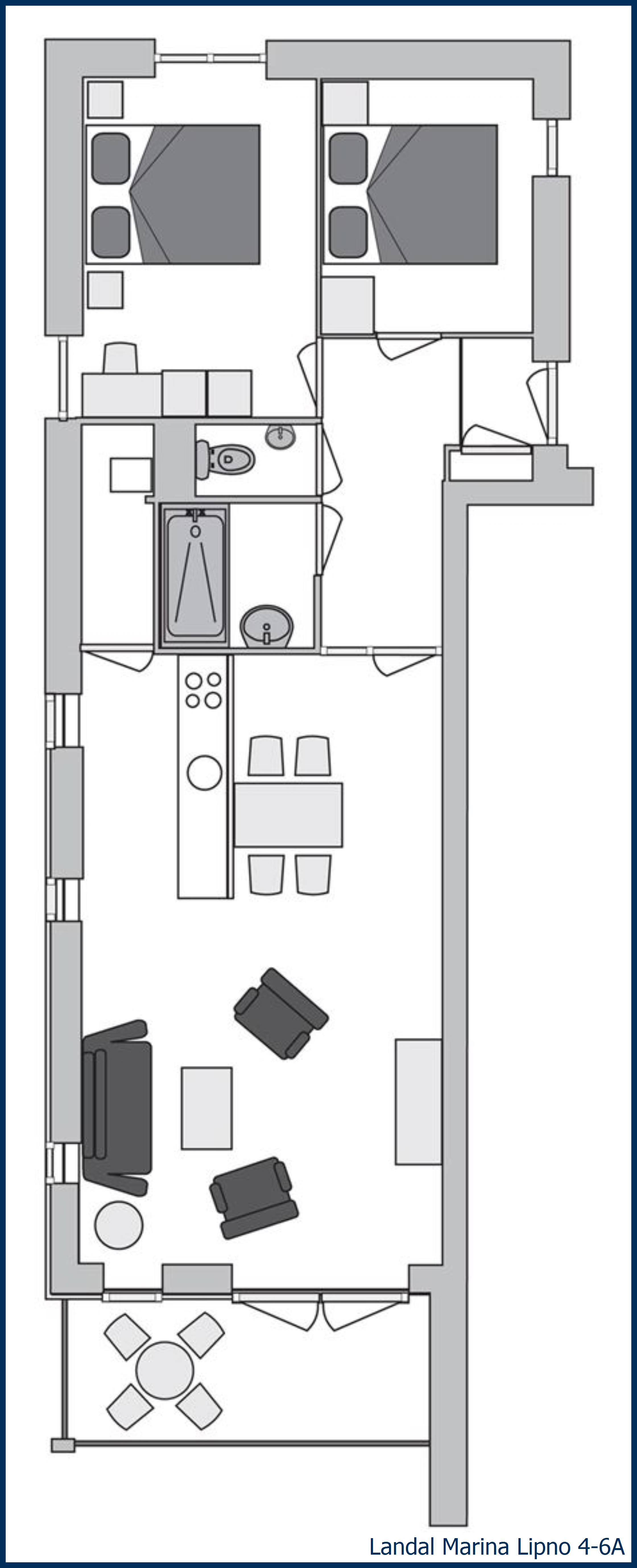 Apartment 4-6A at Marina Lipno