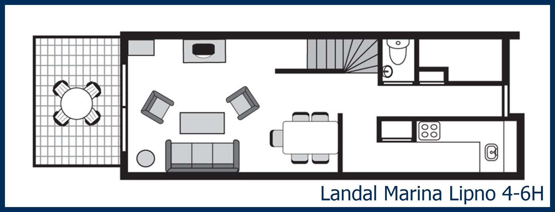 Bungalow 4-6H at Marina Lipno