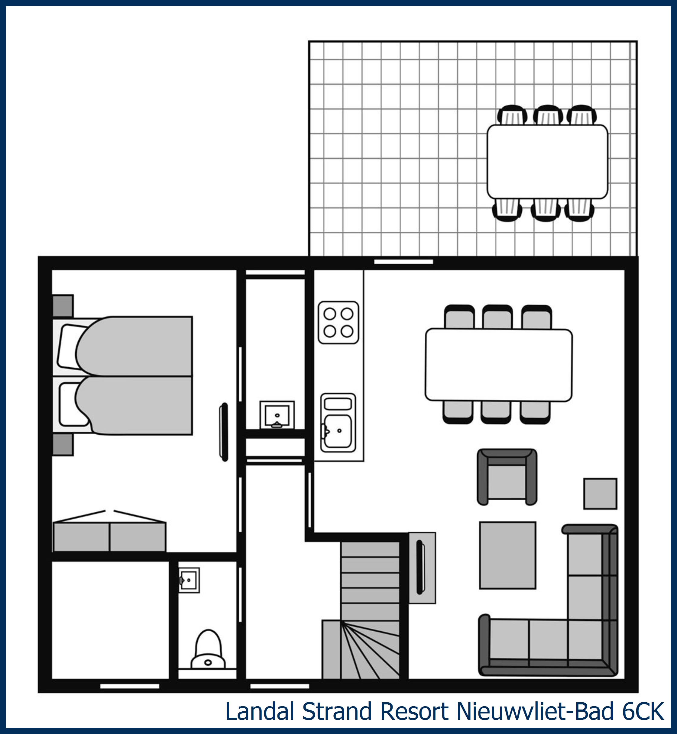 Childrens bungalow 6CK at Strand Resort Nieuwvliet-Bad 