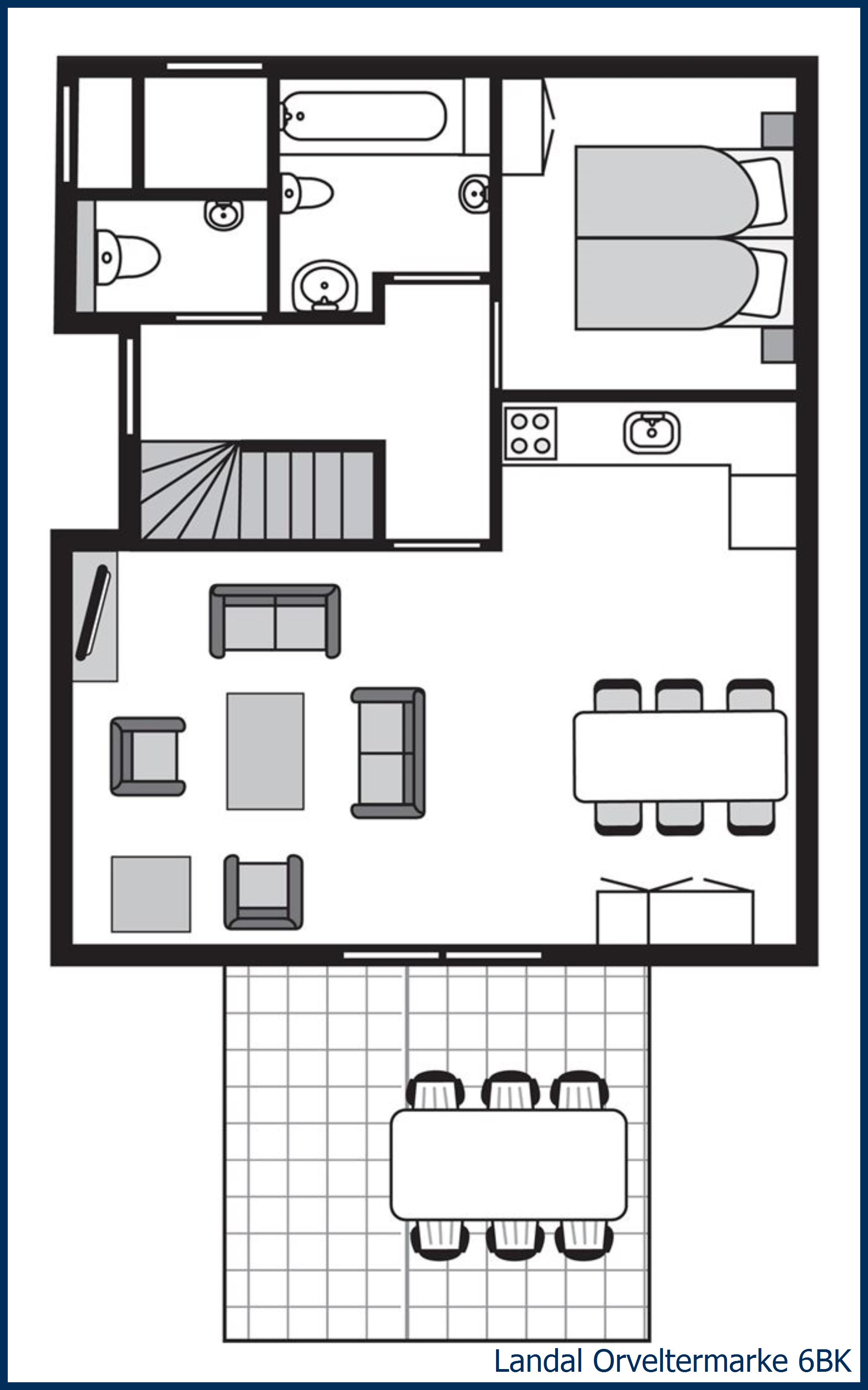 Childrens bungalow 6BK at Orveltermarke
