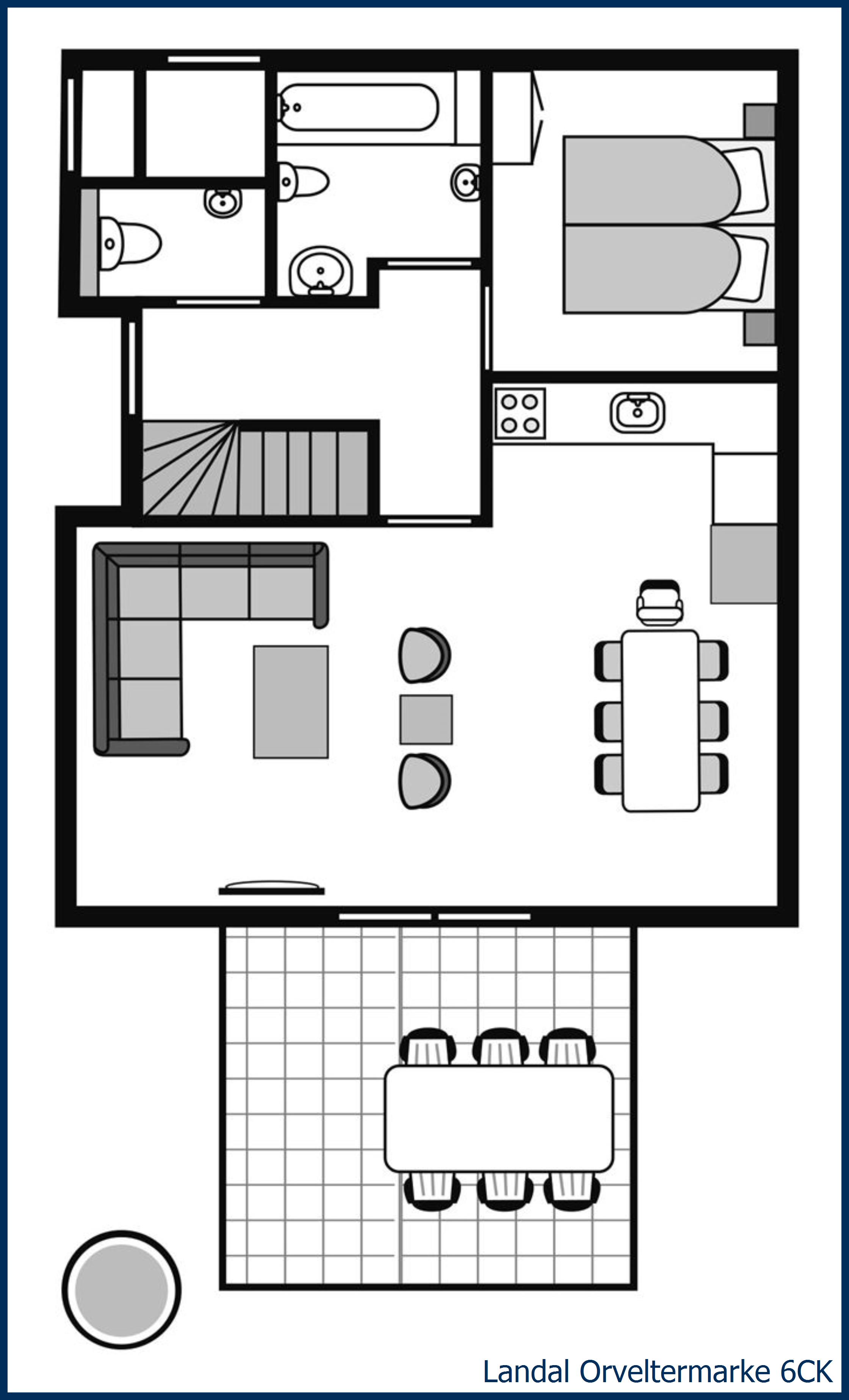 Childrens bungalow 6CK at Orveltermarke