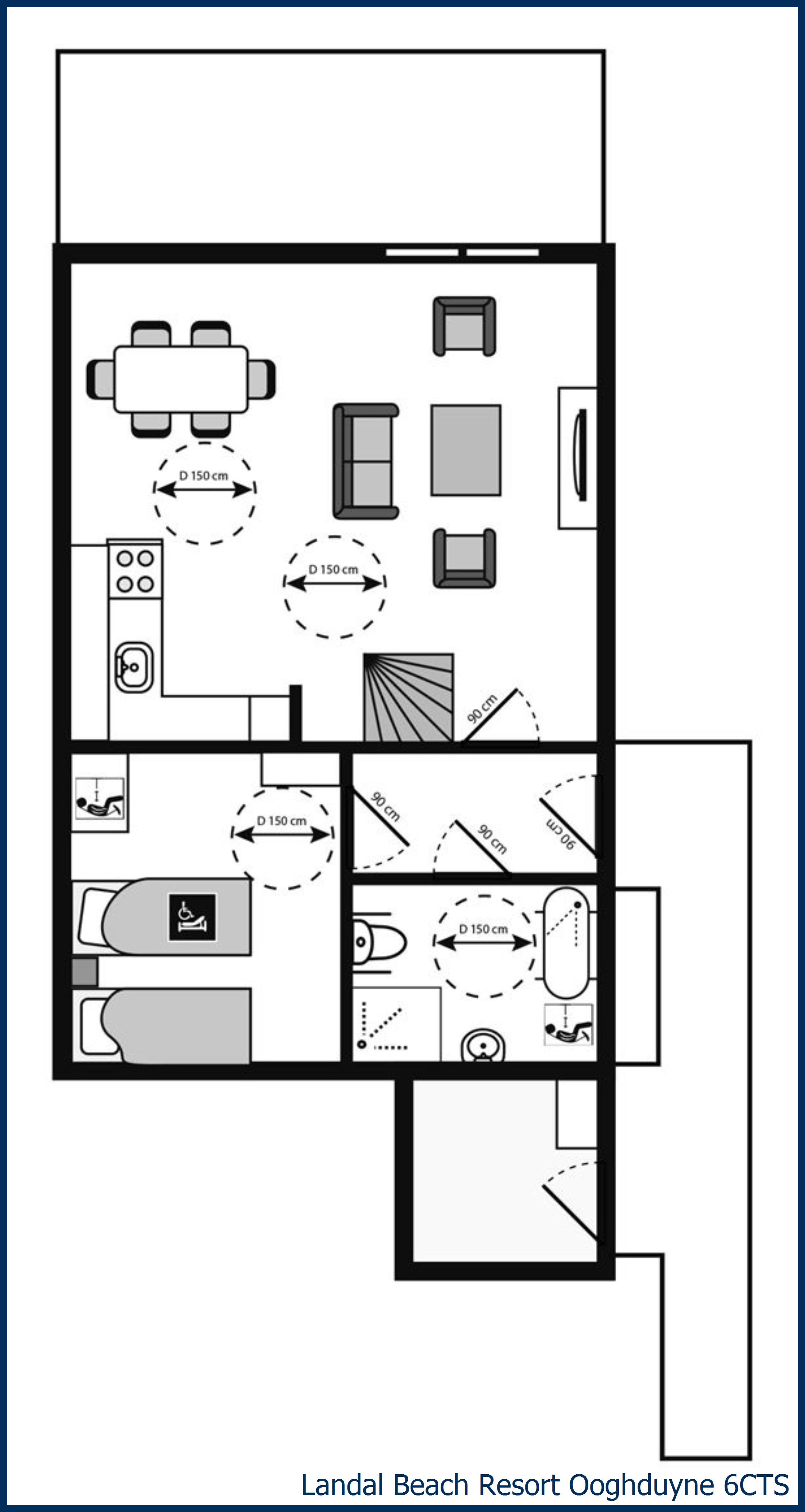 Villa - Specially accessible 6CTS at Ooghduyne
