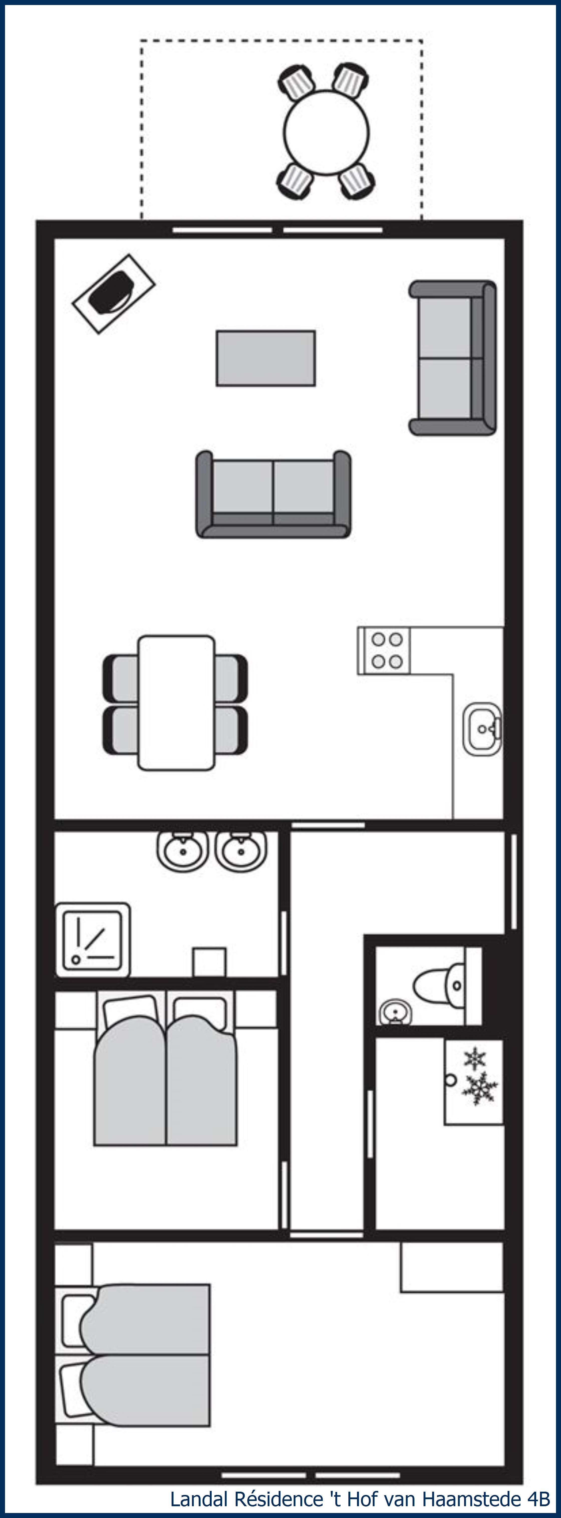 Mansion apartement 4B at Résidence 't Hof van Haamstede
