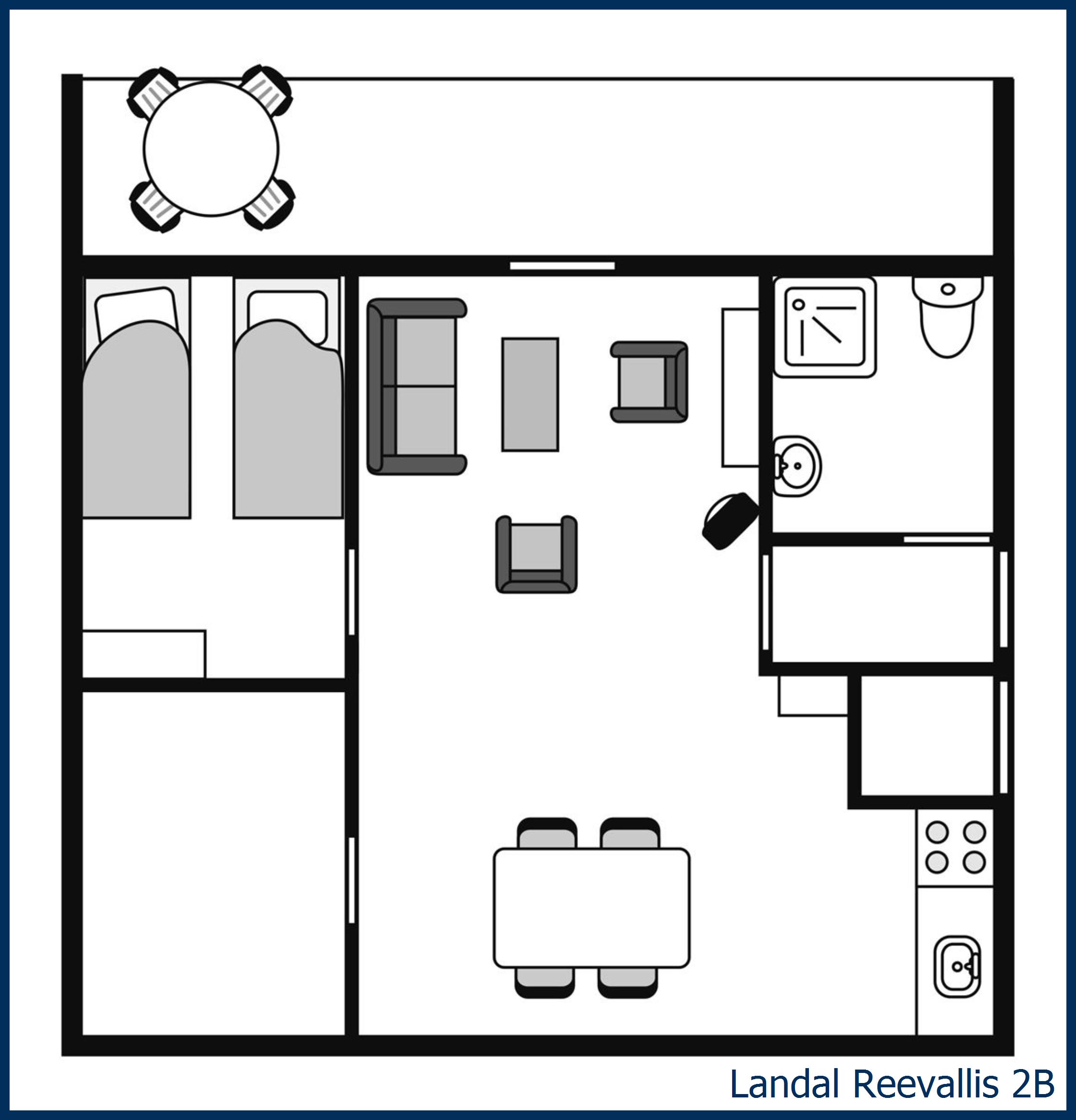 Bungalow 2B at Reevallis