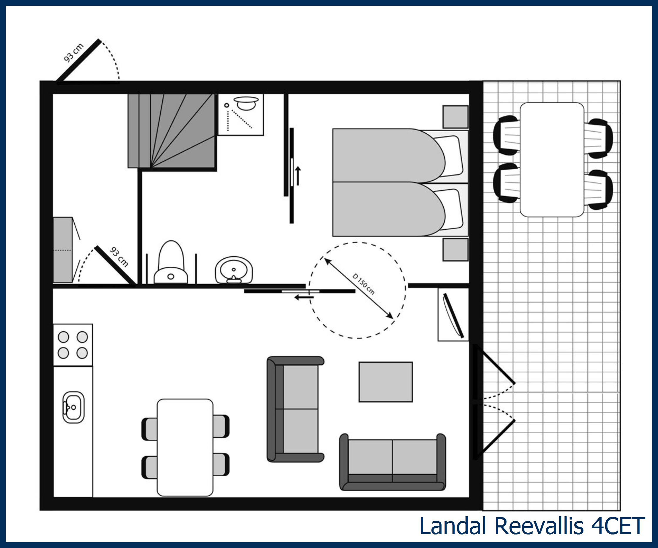 Bungalow - Extra accessible 4CET at Reevallis