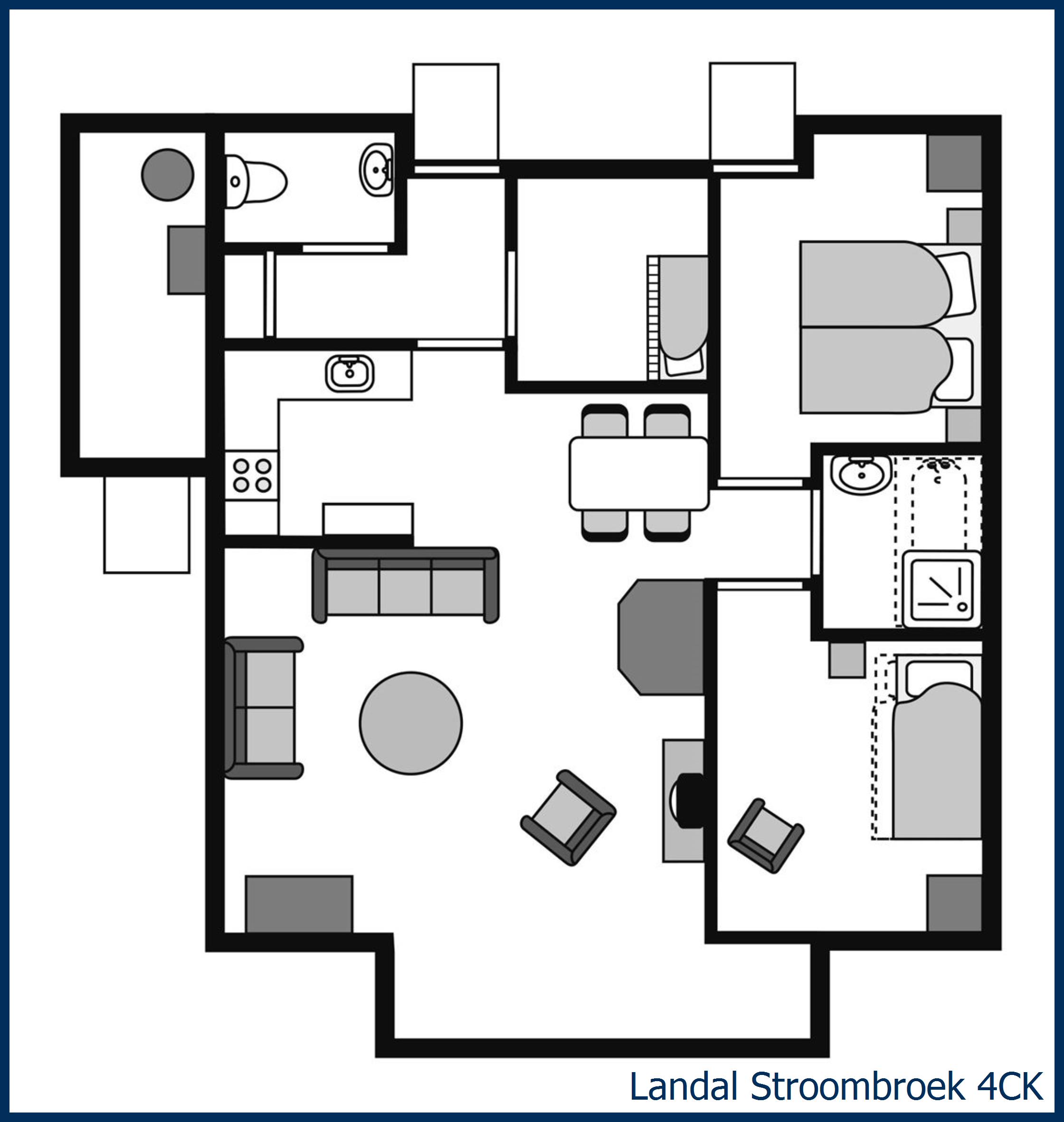 Childrens bungalow 4CK at Stroombroek