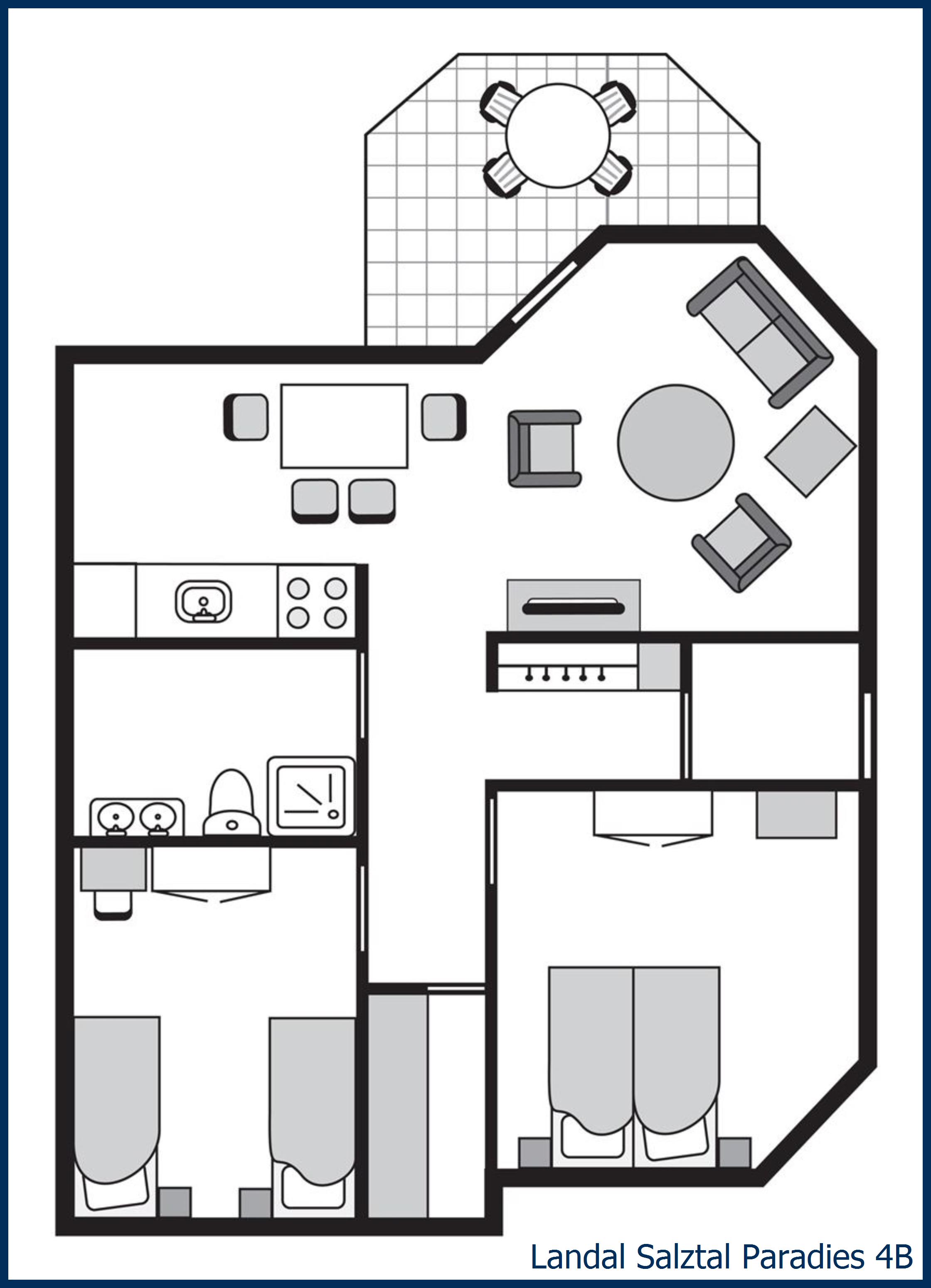 Apartment 4B at Salztal Paradies