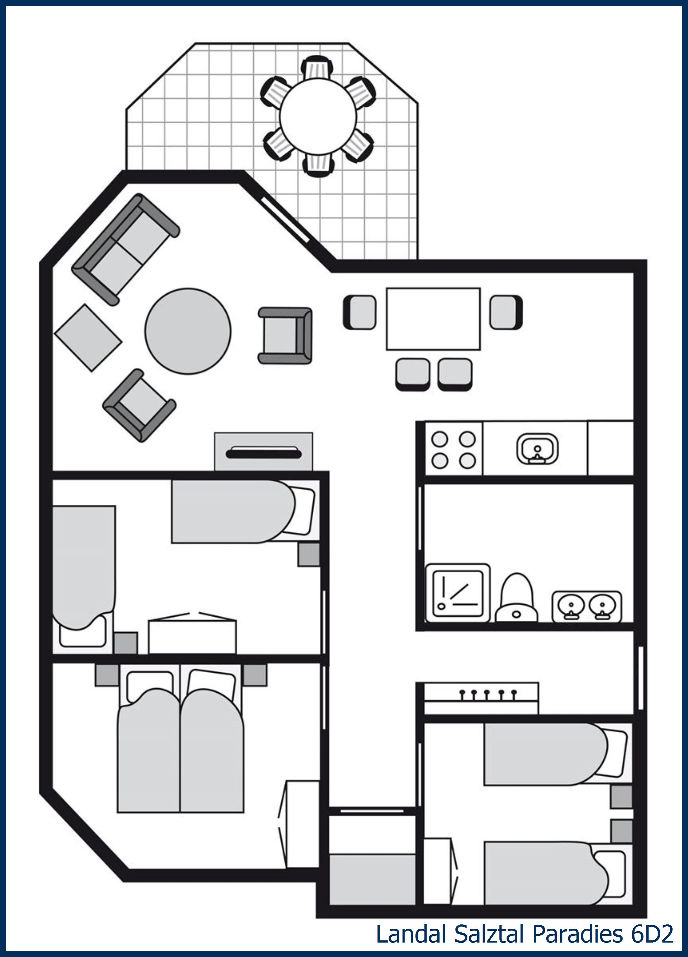 Apartment 6D2 at Salztal Paradies