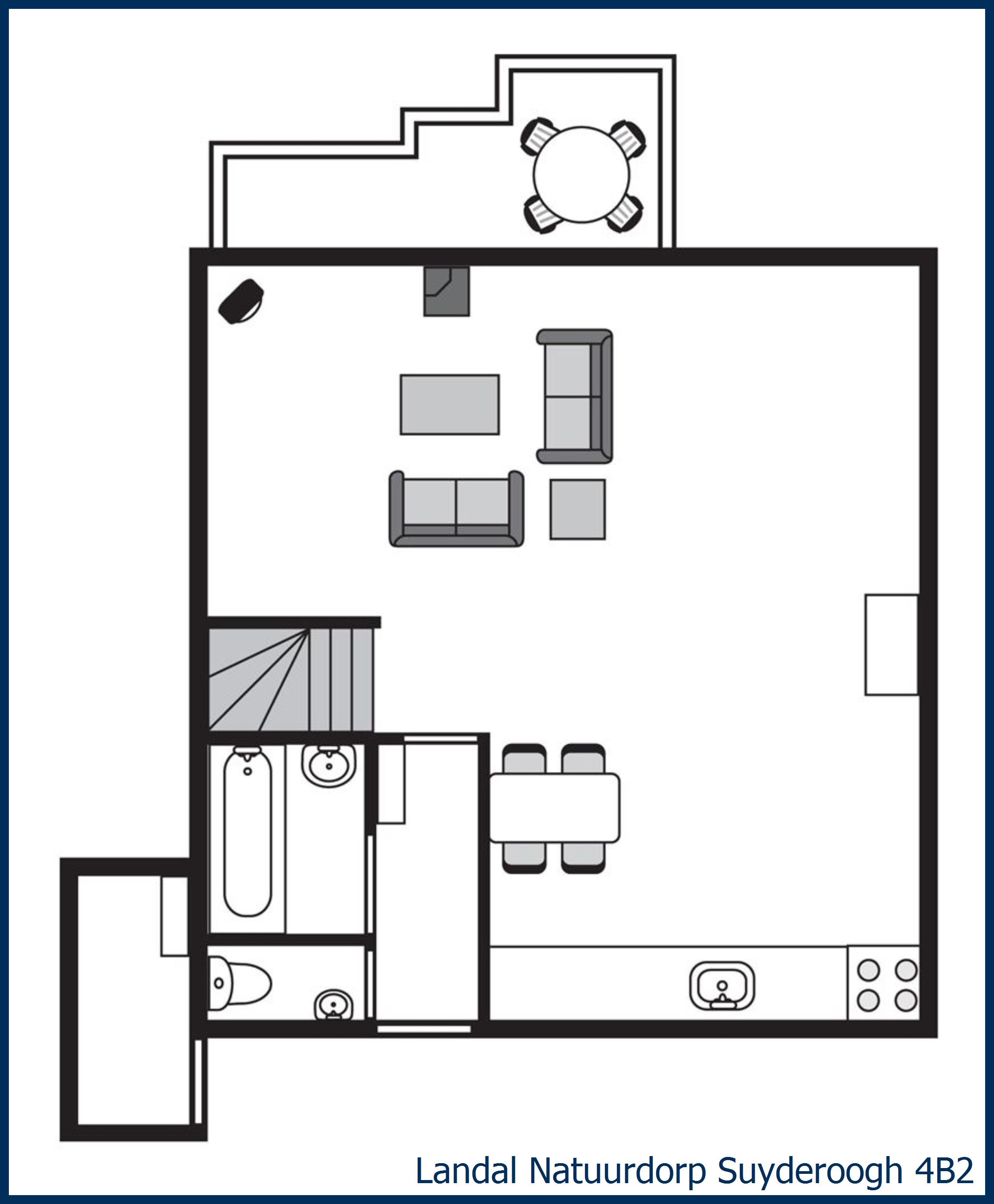 Bungalow 4B2 at Natuurdorp Suyderoogh