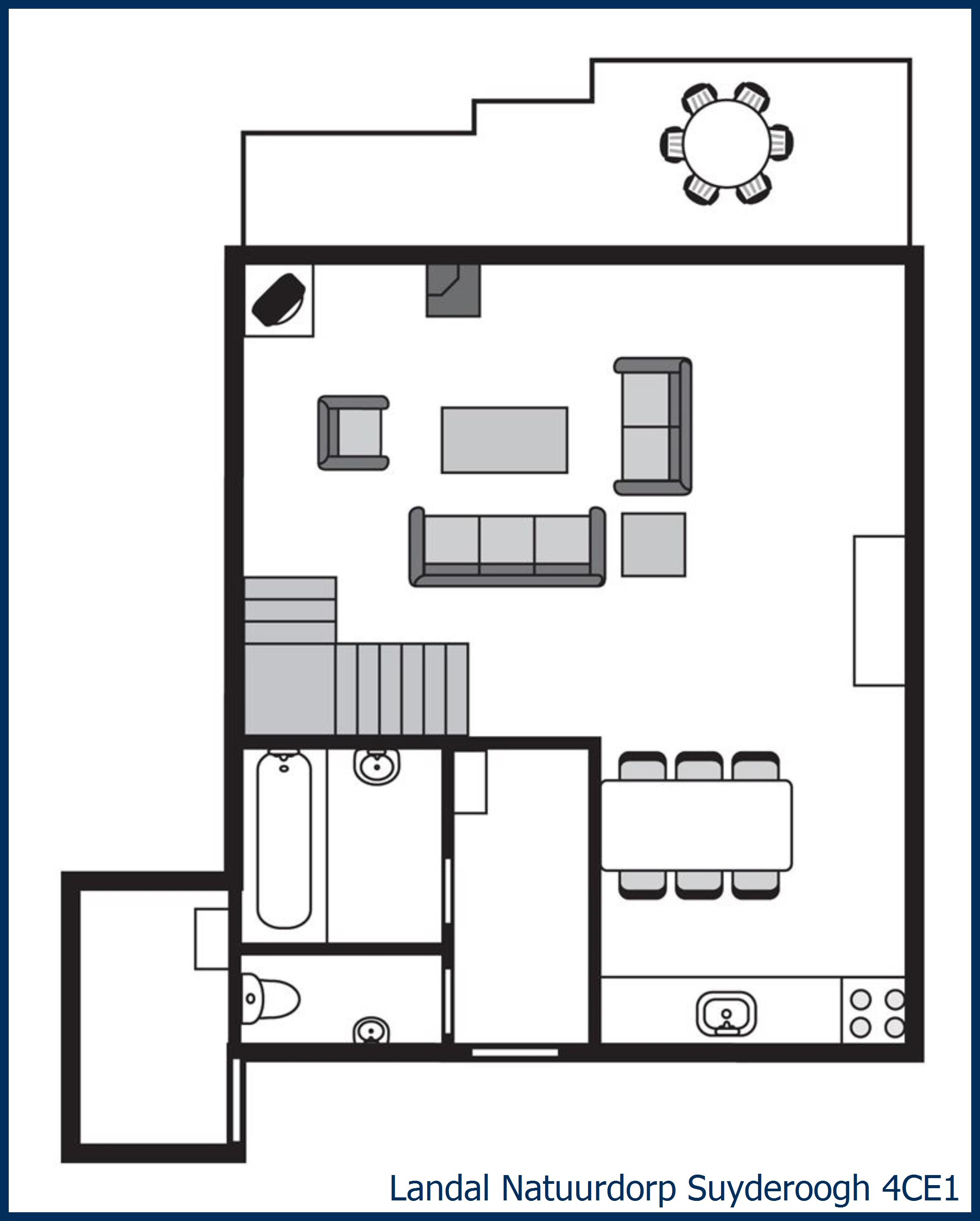 Bungalow 4CE1 at Natuurdorp Suyderoogh