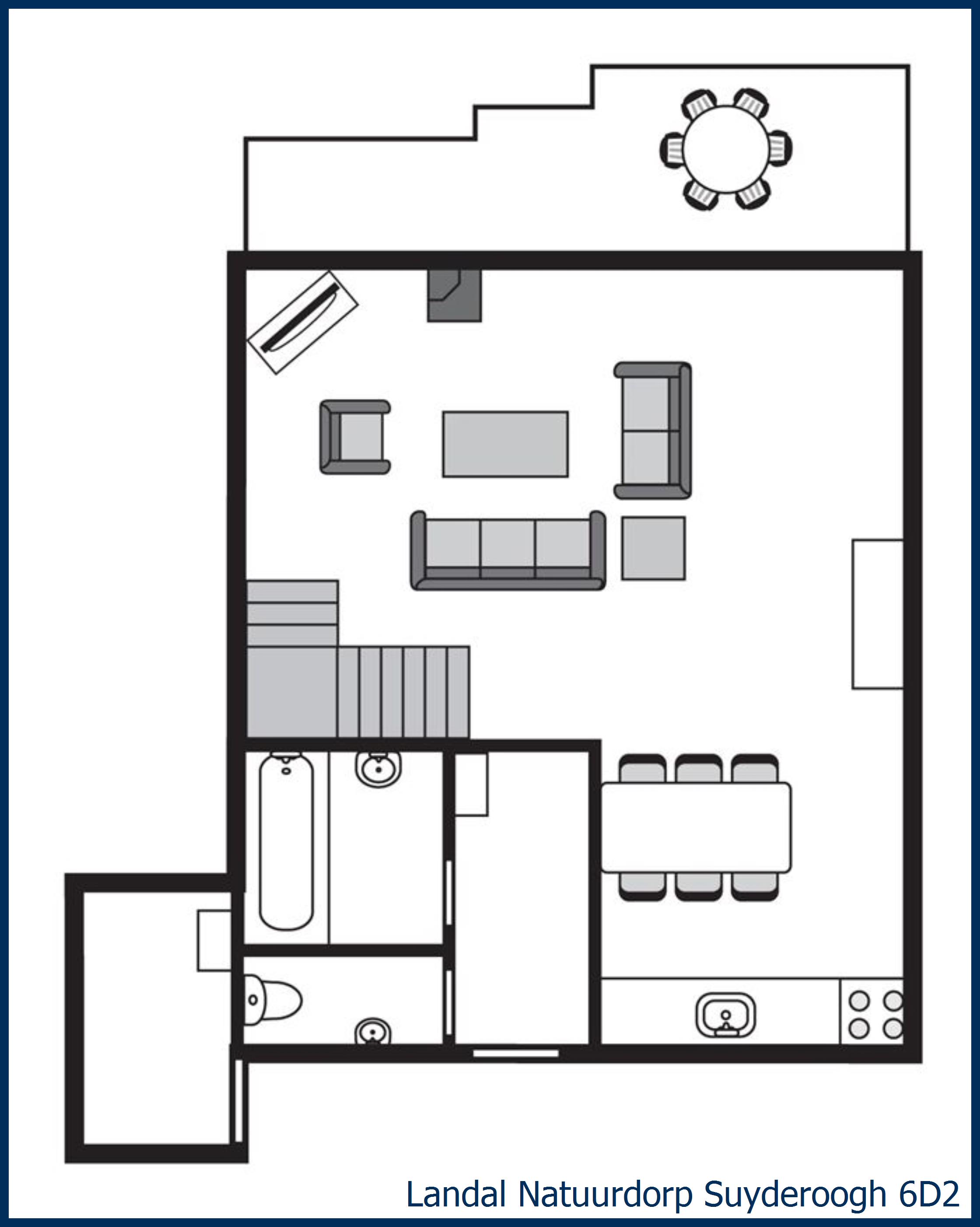 Bungalow 6D2 at Natuurdorp Suyderoogh