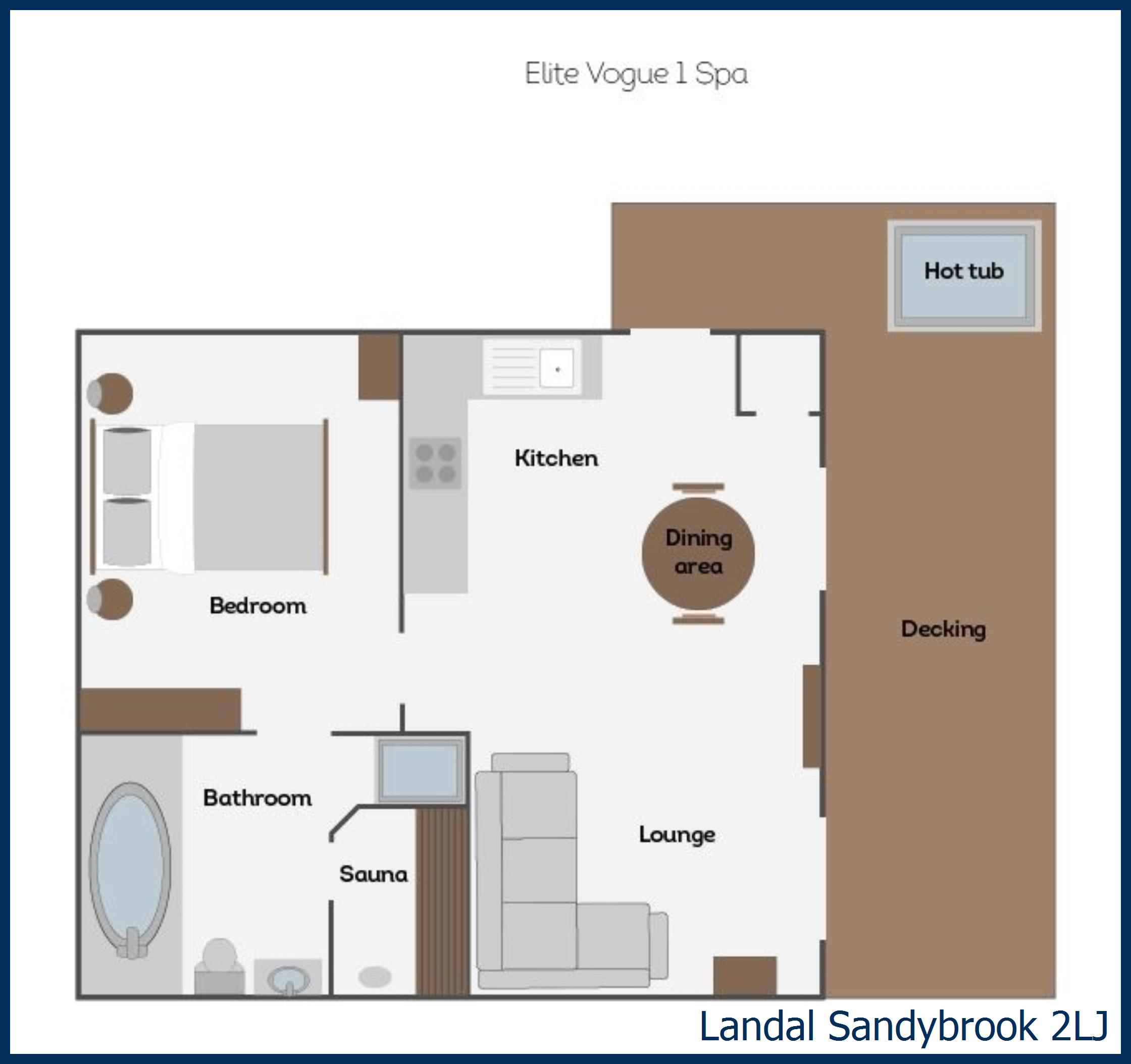 Chalet - Kedleston Elite Vogue 1 Spa 2LJ at Sandybrook