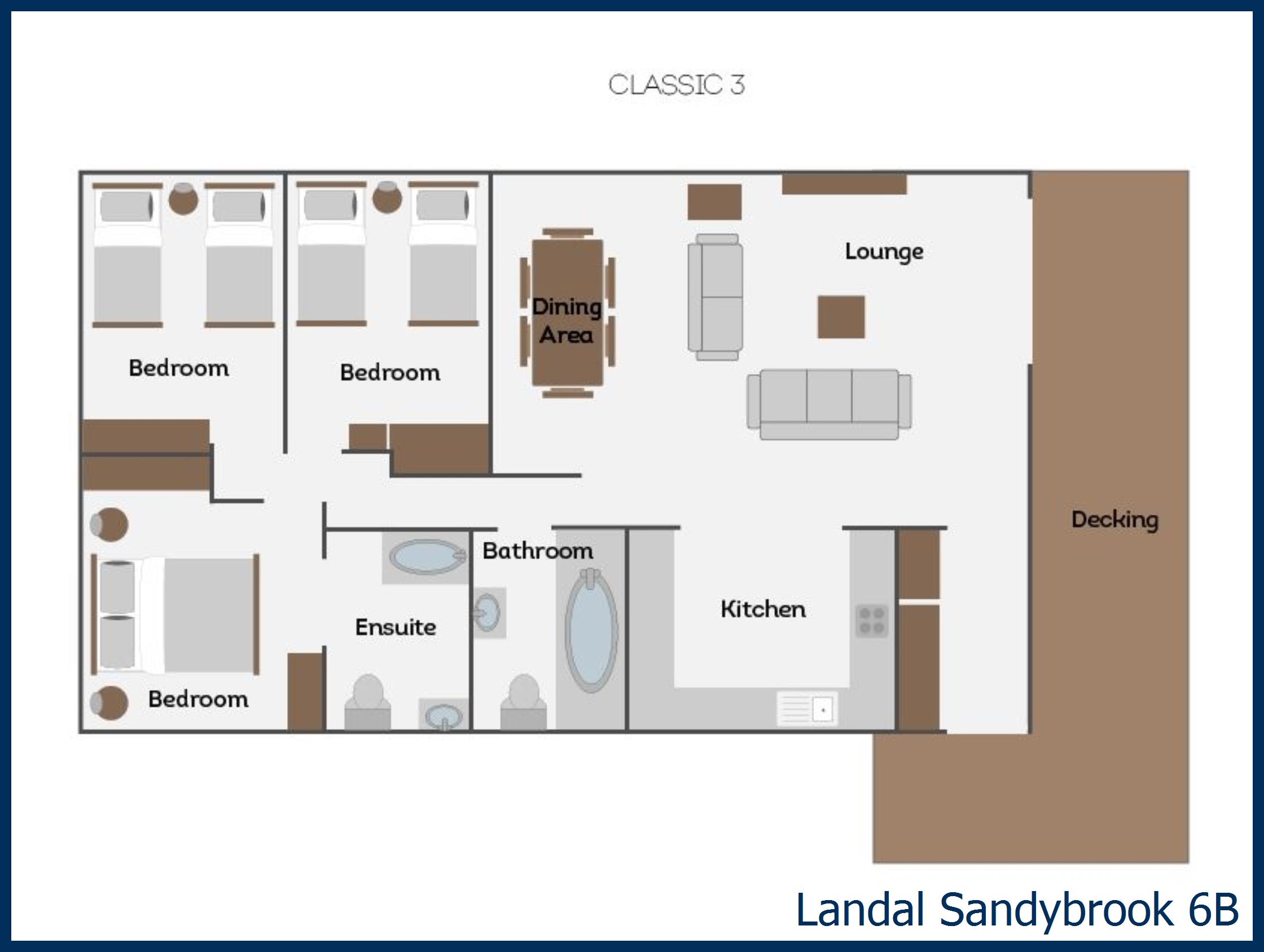Chalet - Tissington Classic 3 6B at Sandybrook
