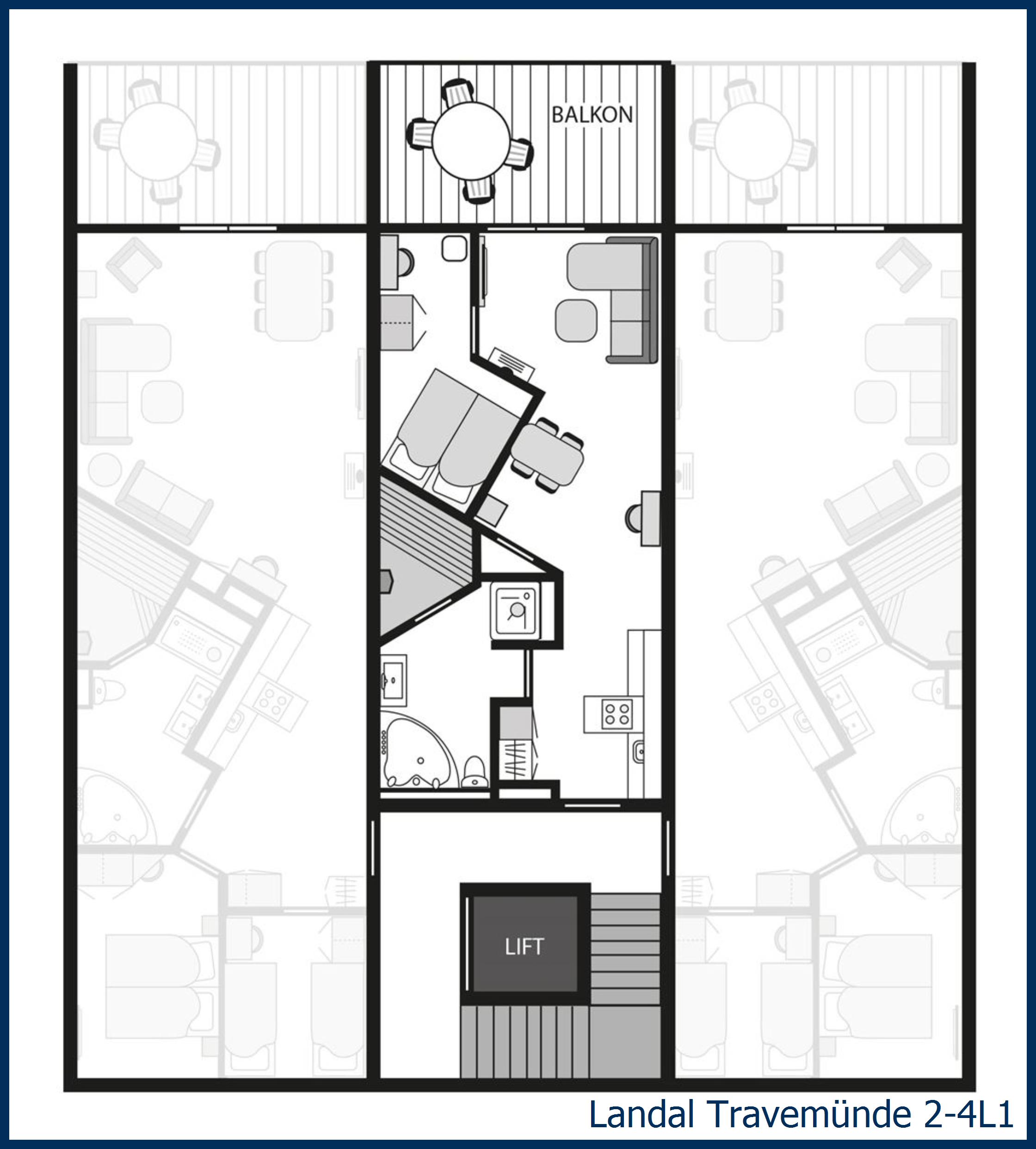 Apartment Promenade villa 2-4L1 at Travemünde