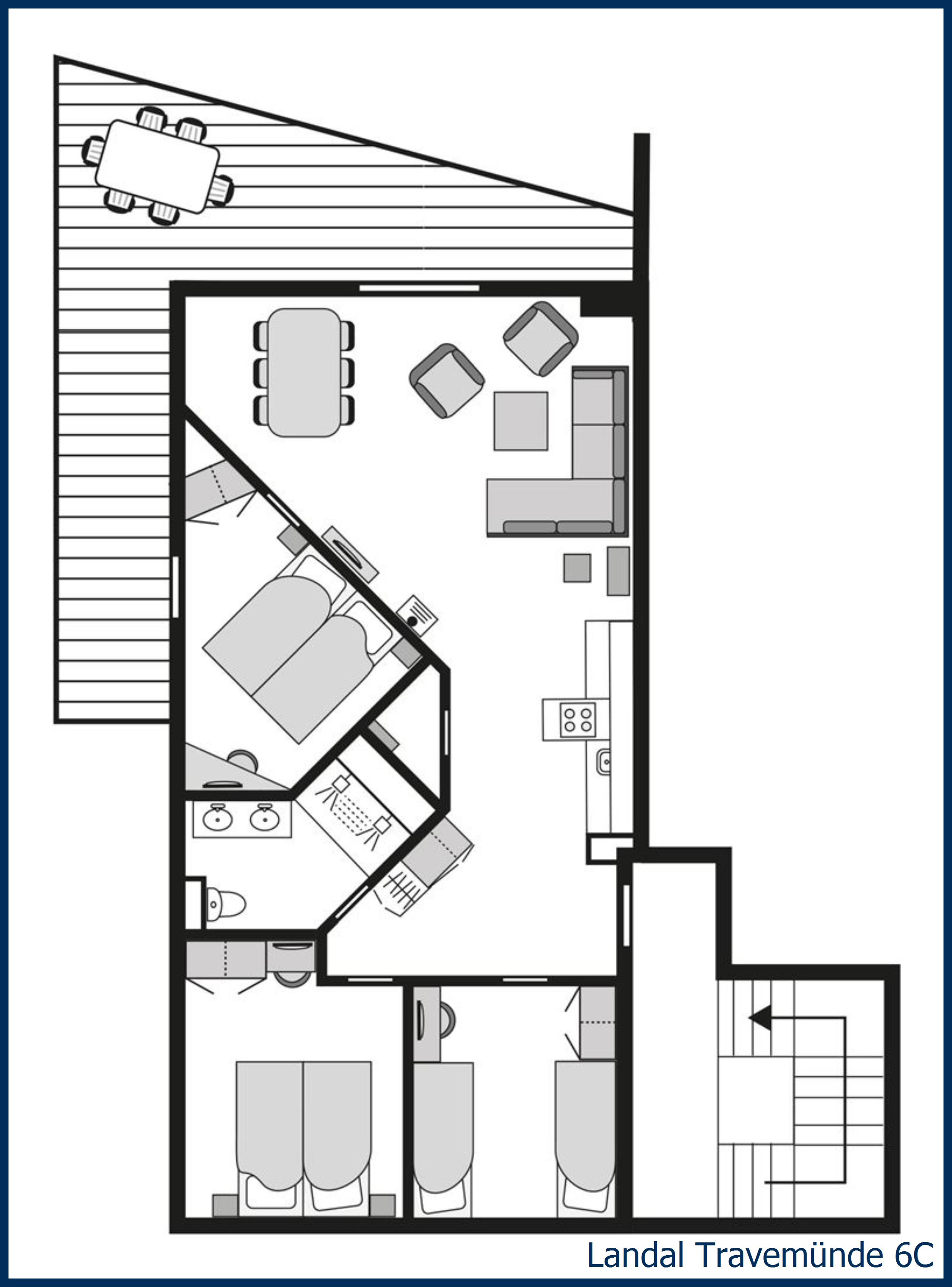 Apartment Dune villa 6C at Travemünde