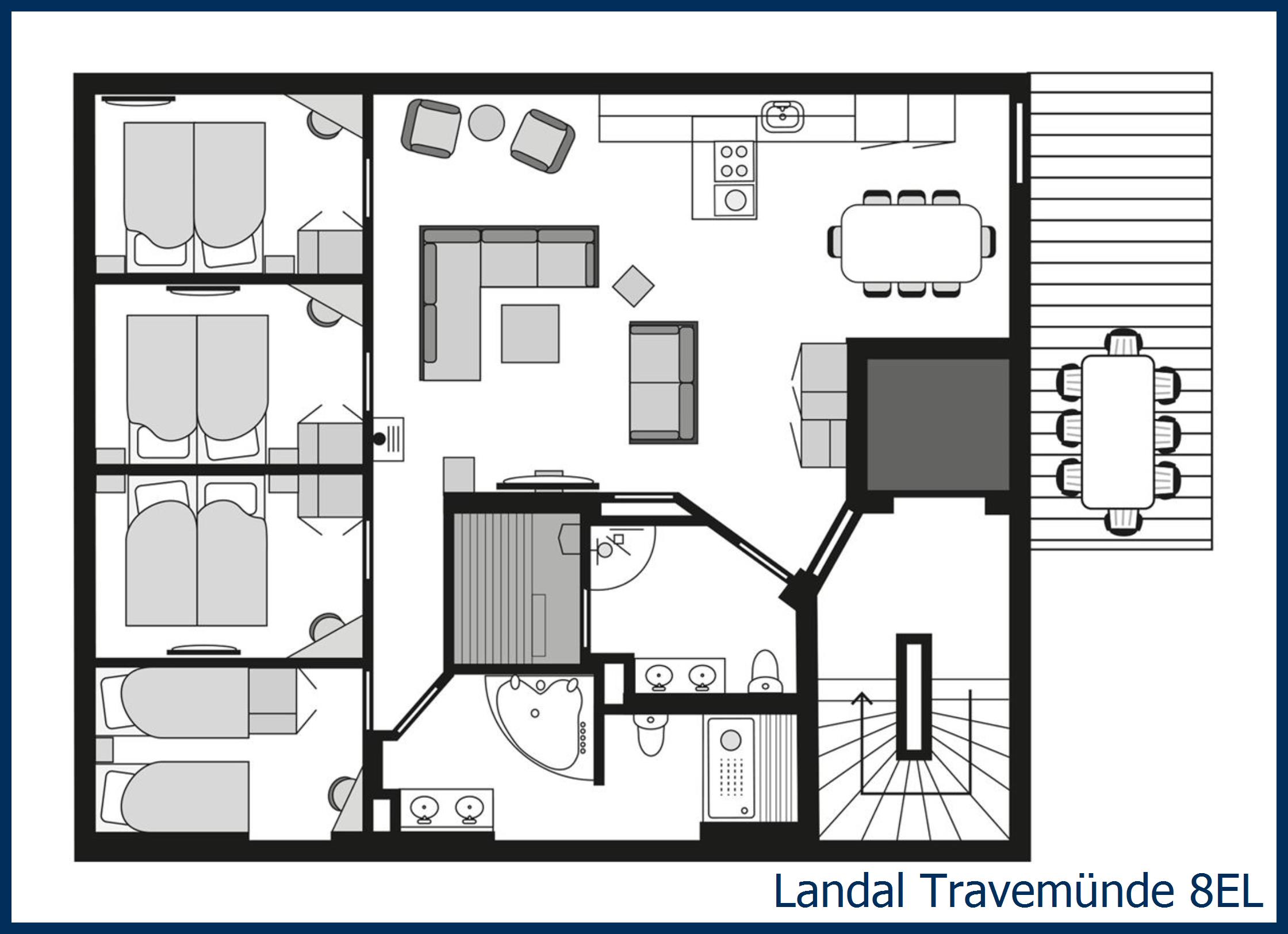 Apartment Passat villa 8EL at Travemünde