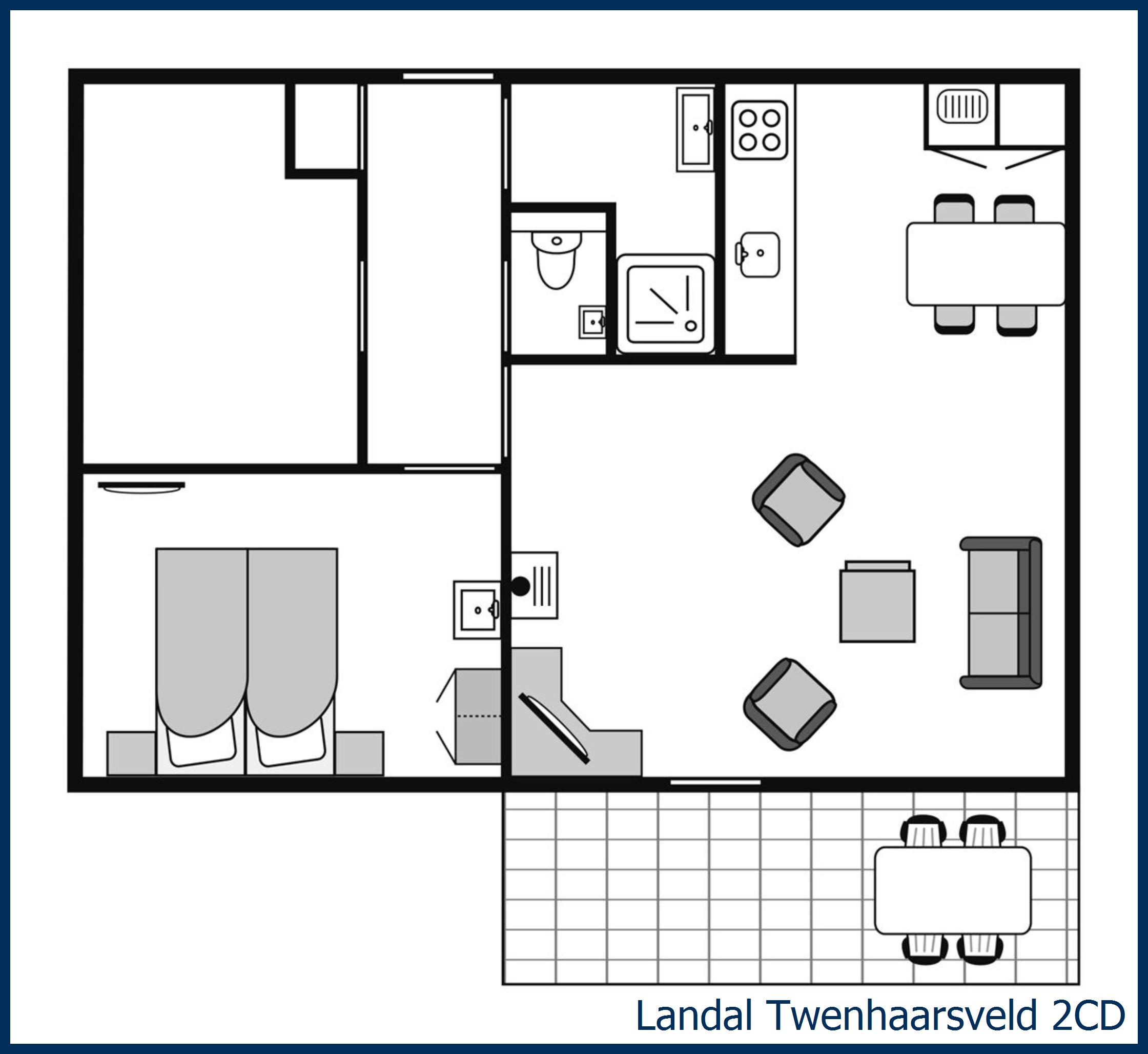 Dog bungalow 2CD at Twenhaarsveld