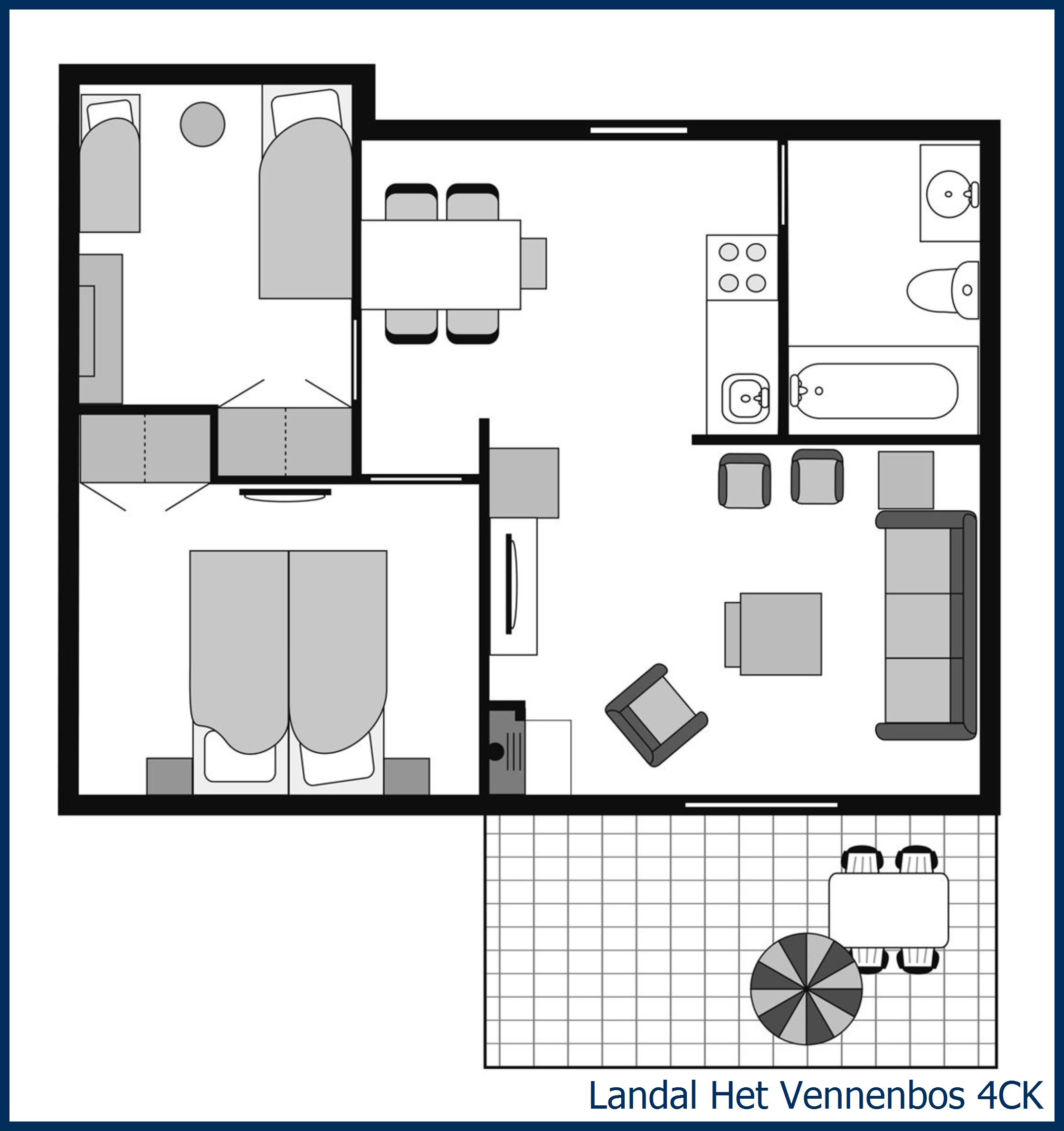 Childrens bungalow 4CK at Het Vennenbos