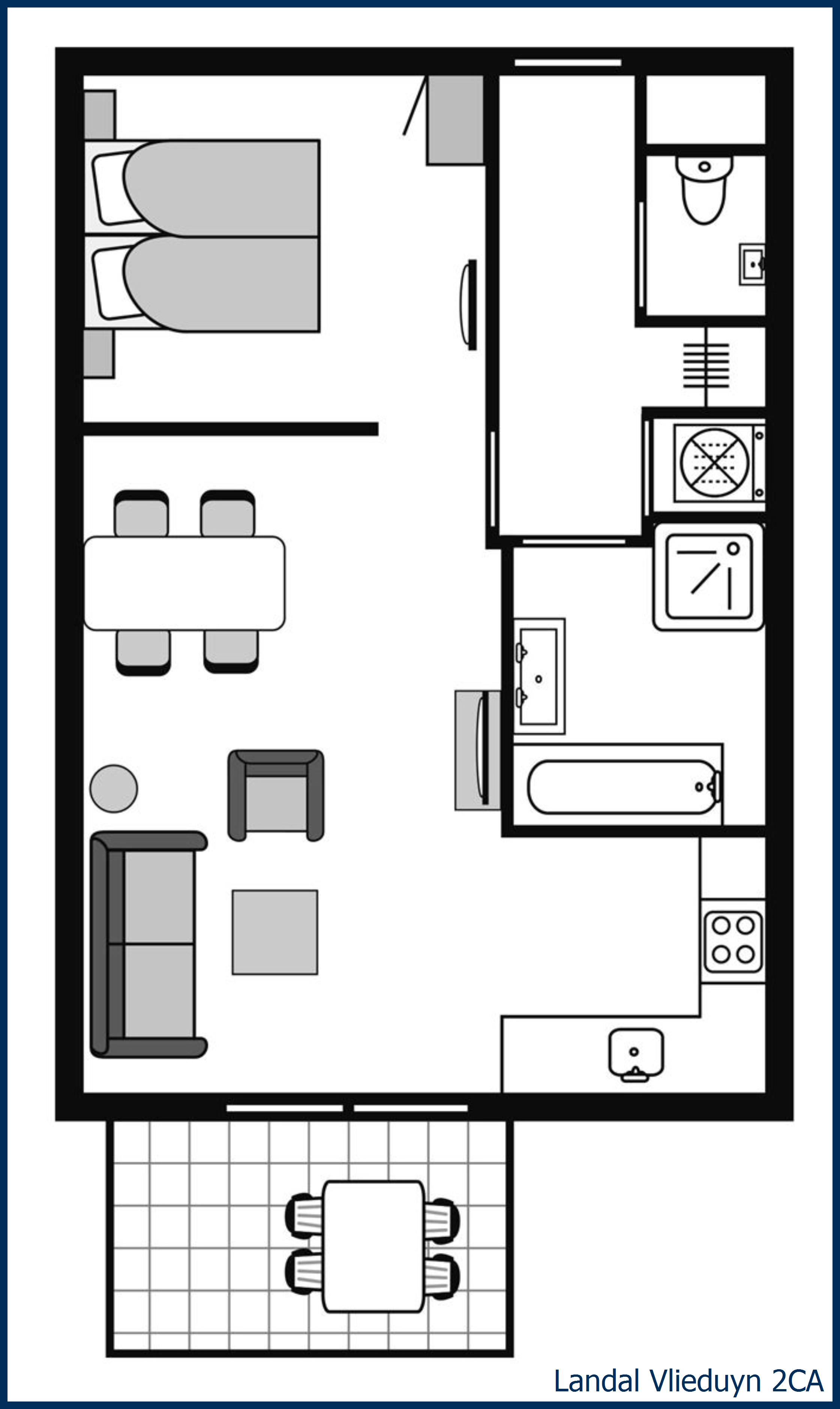 Apartement 2CA at Vlieduyn