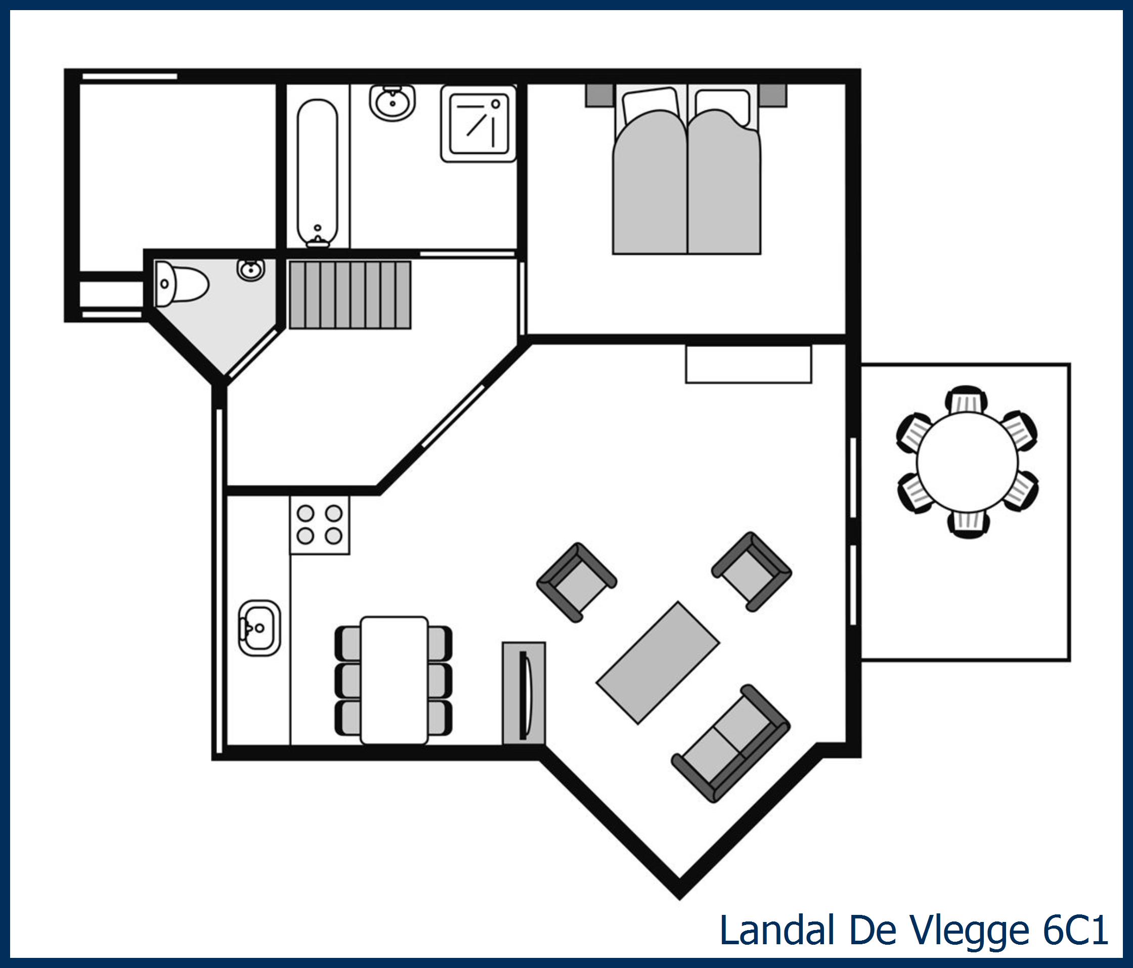 Bungalow 6C1 at De Vlegge
