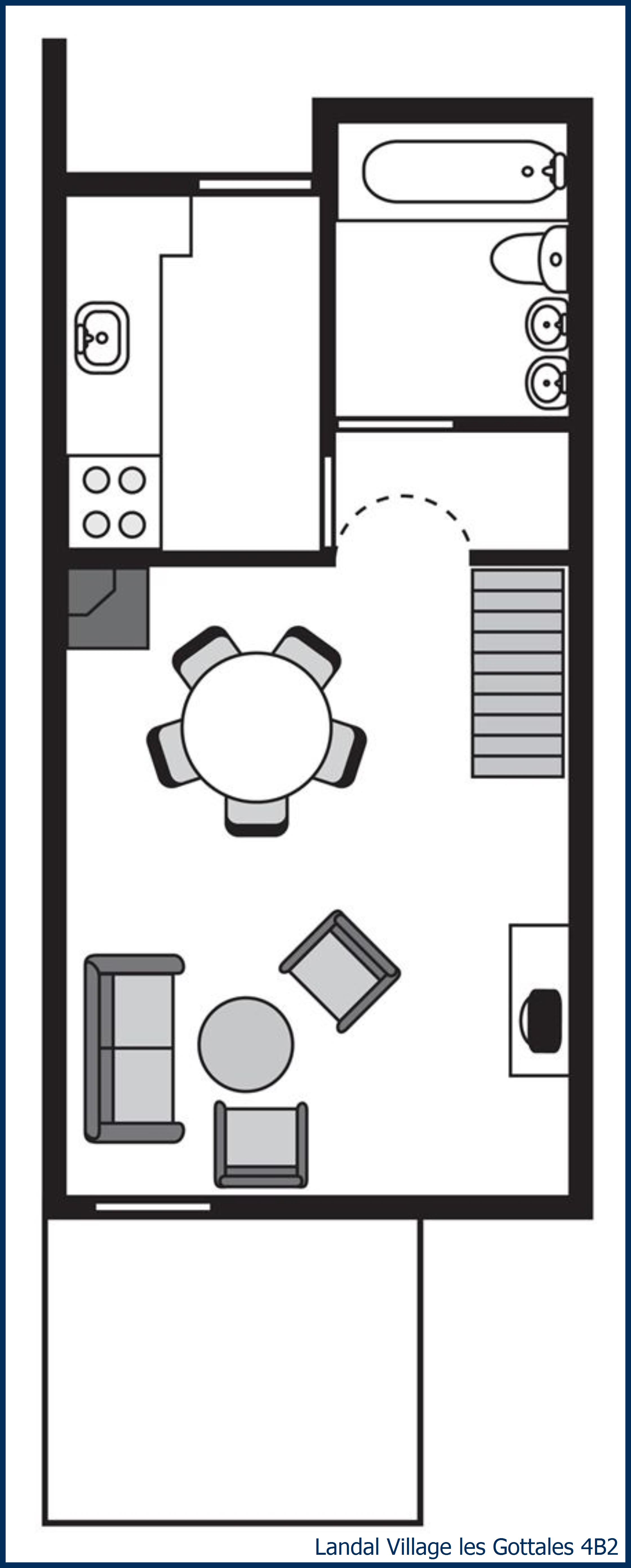 Bungalow 4B2 at Village les Gottales