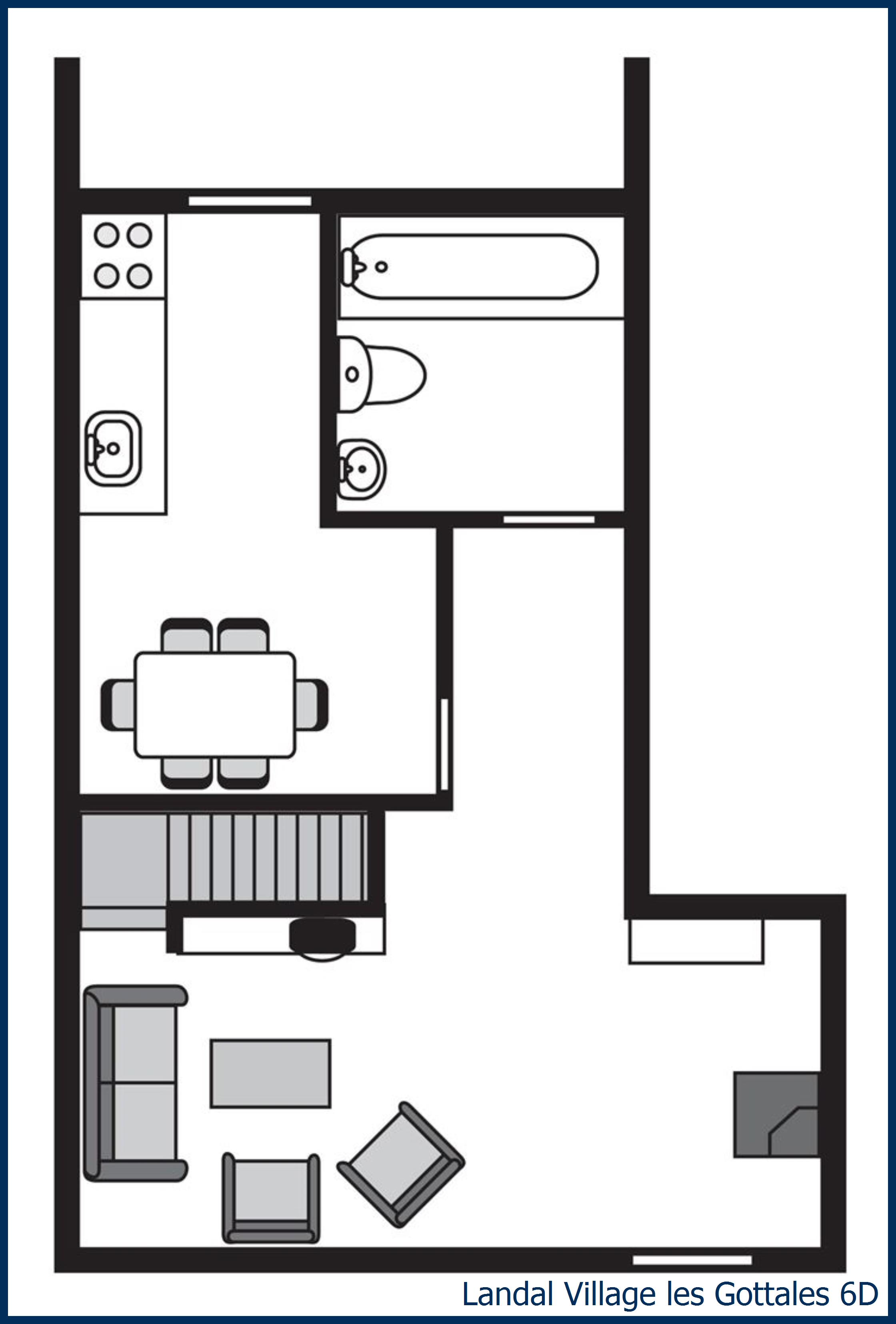 Bungalow 6D at Village les Gottales