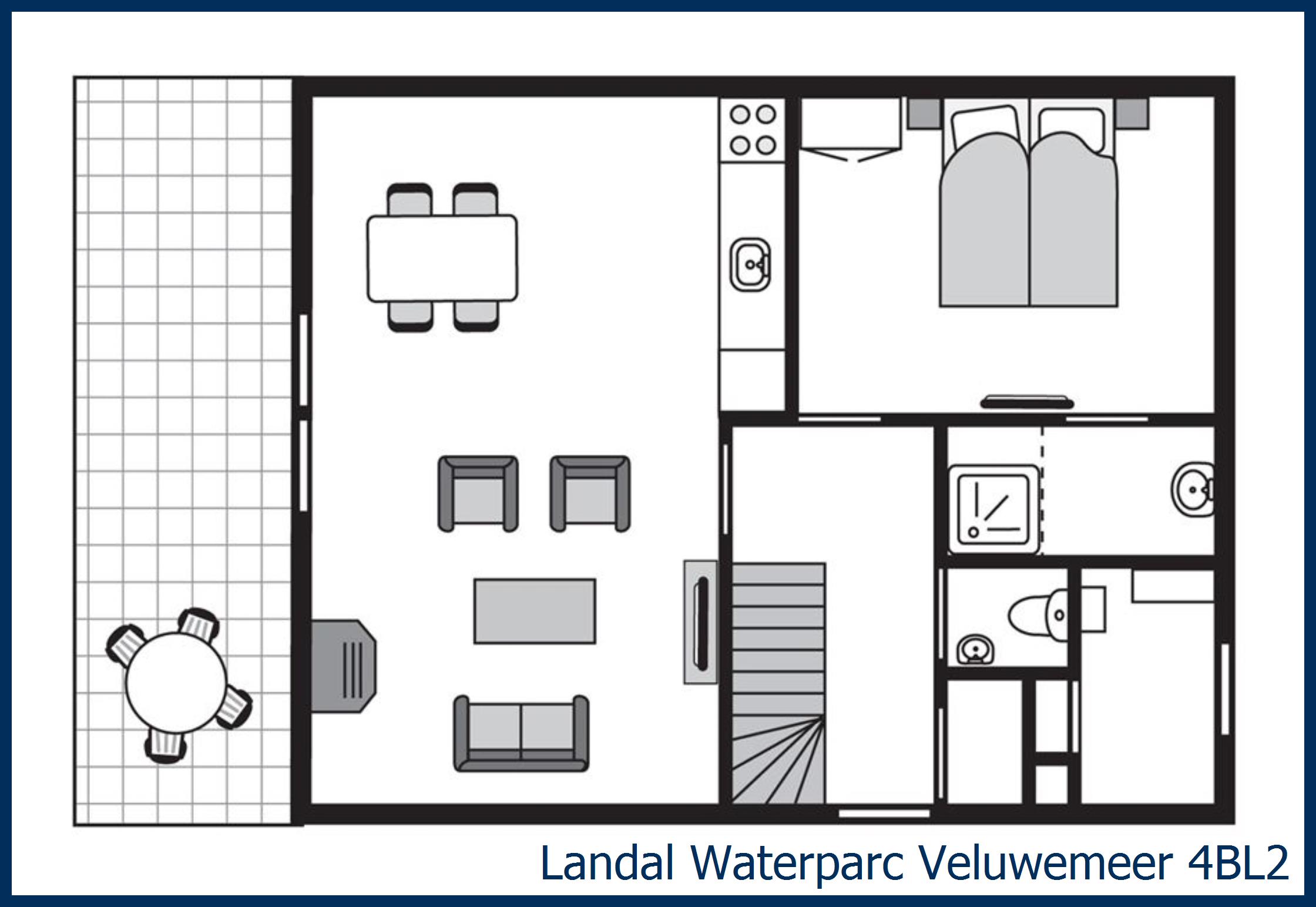 Bungalow 4BL2 at Waterparc Veluwemeer