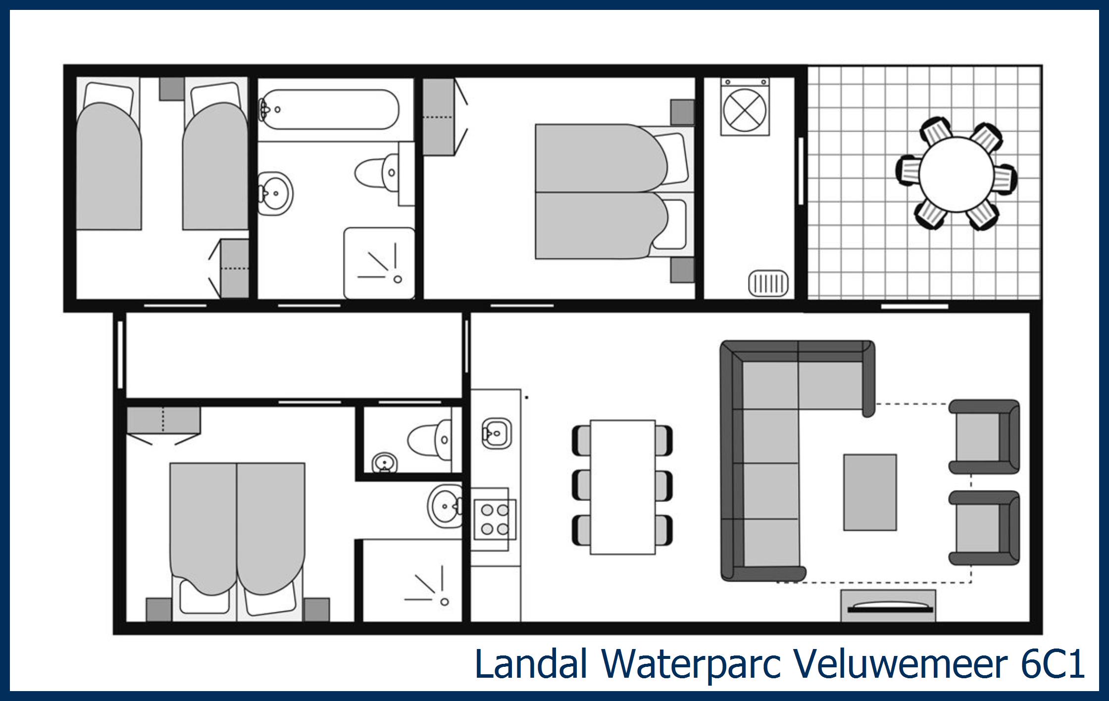 Villa 6C1 at Waterparc Veluwemeer