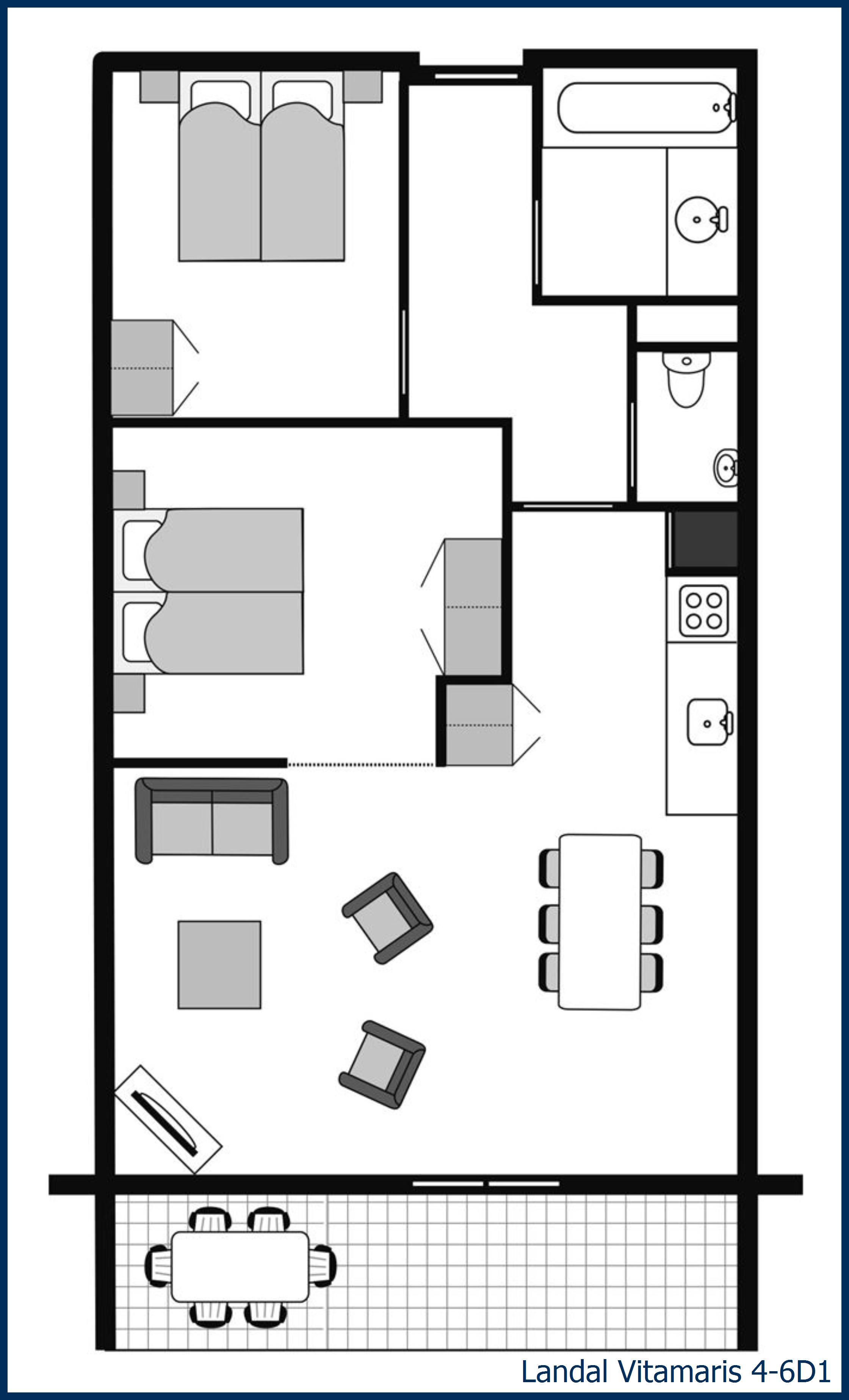Apartement 4-6D1 at Vitamaris