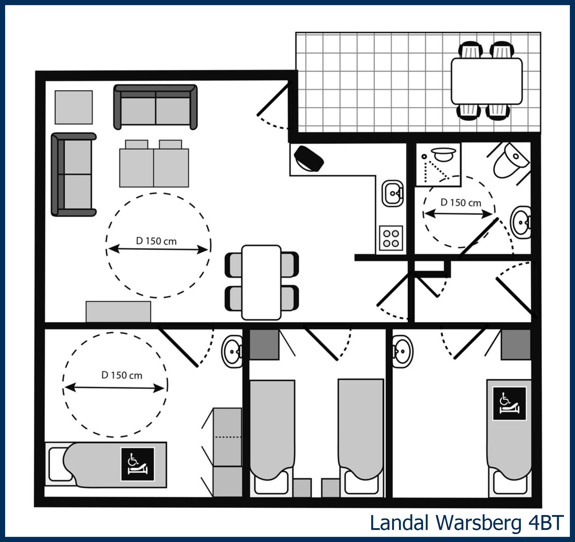 Bungalow - Extra accessible 4BT at Warsberg