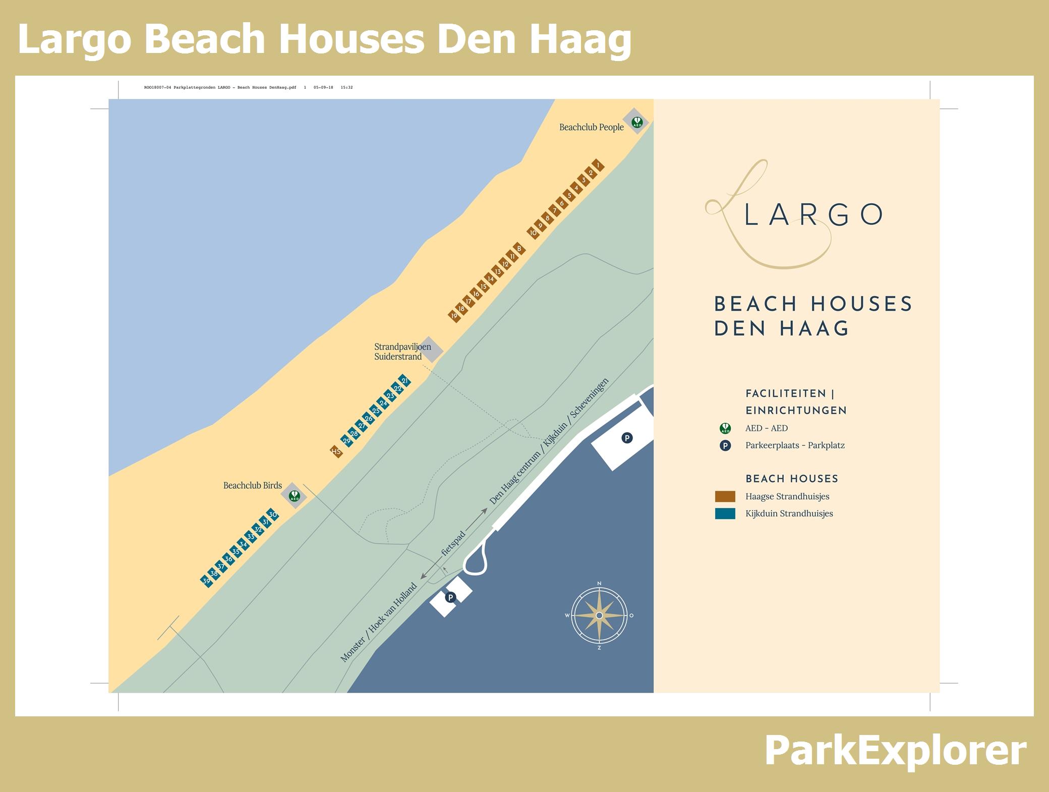 Map Roompot Beach Houses Den Haag