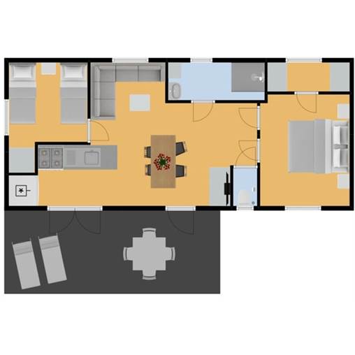 Childrens mobile home Mobile home etoile de mer at La Ferme du Latois