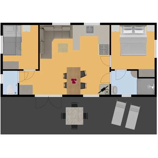 Childrens mobile home Mobile home Sarlat - 4LMV XL at Le Moulin de la Pique