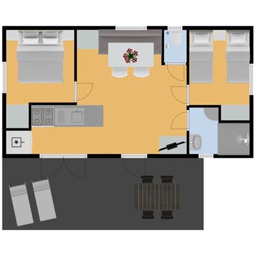 Childrens mobile home Mobile home Fou de Bassen - 4PEV+ at Port l'Epine