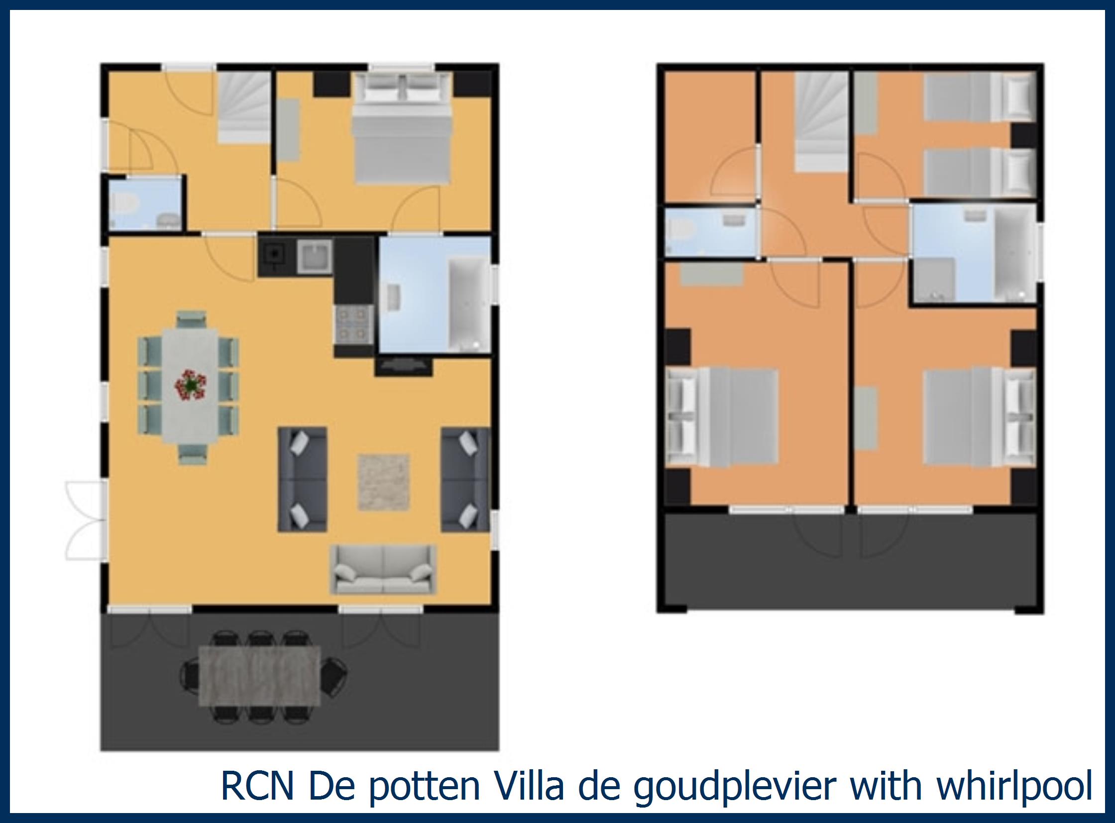 Cottage Villa de Goudplevier with whirlpool at De Potten