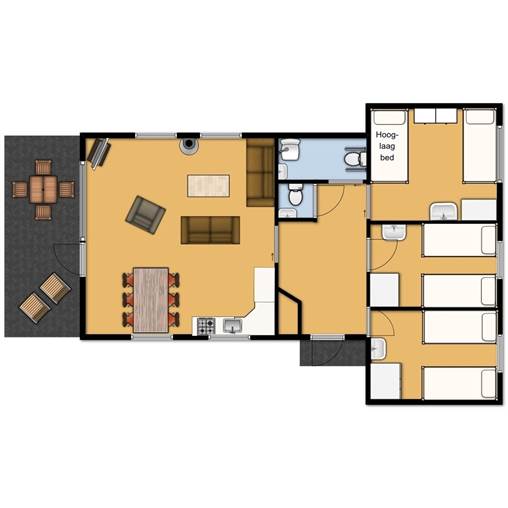 Cottage Wheelchair accessible  de Dobbe - 6A at De Roggeberg