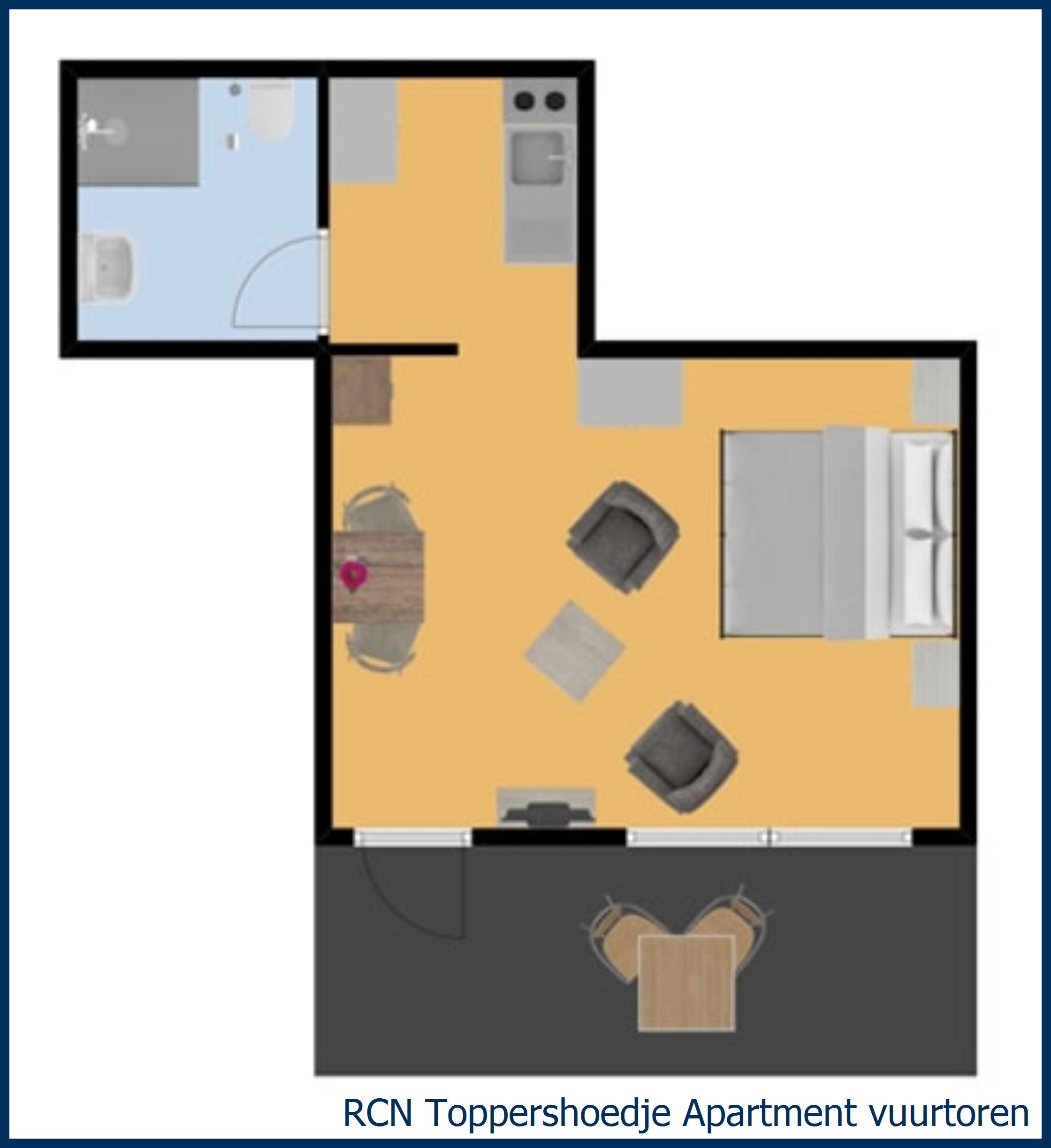 apartment Vuurtoren at Toppershoedje