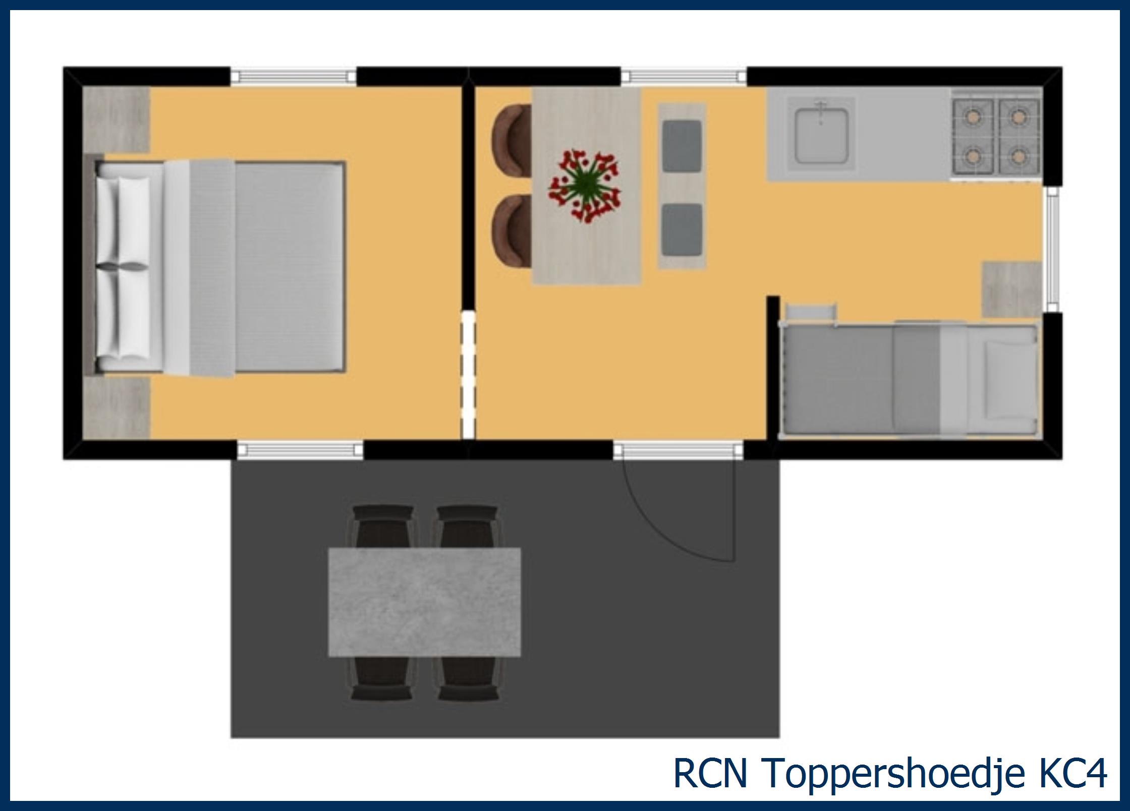 Camping chalet de albatros KC4 at Toppershoedje