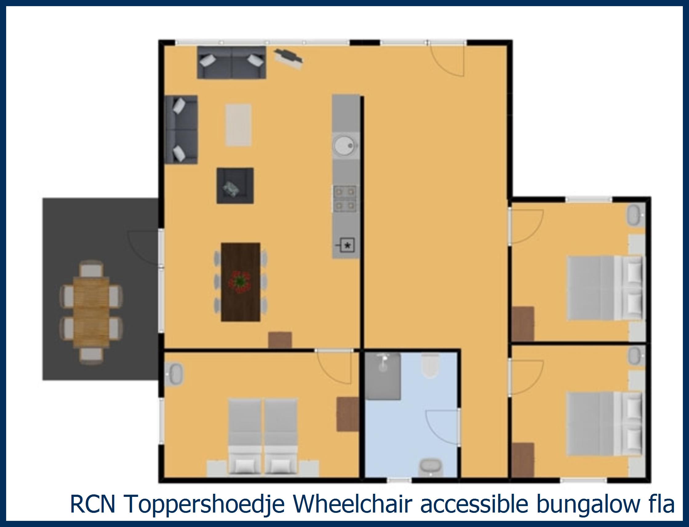Cottage Wheelchair accessible  Flakkee at Toppershoedje