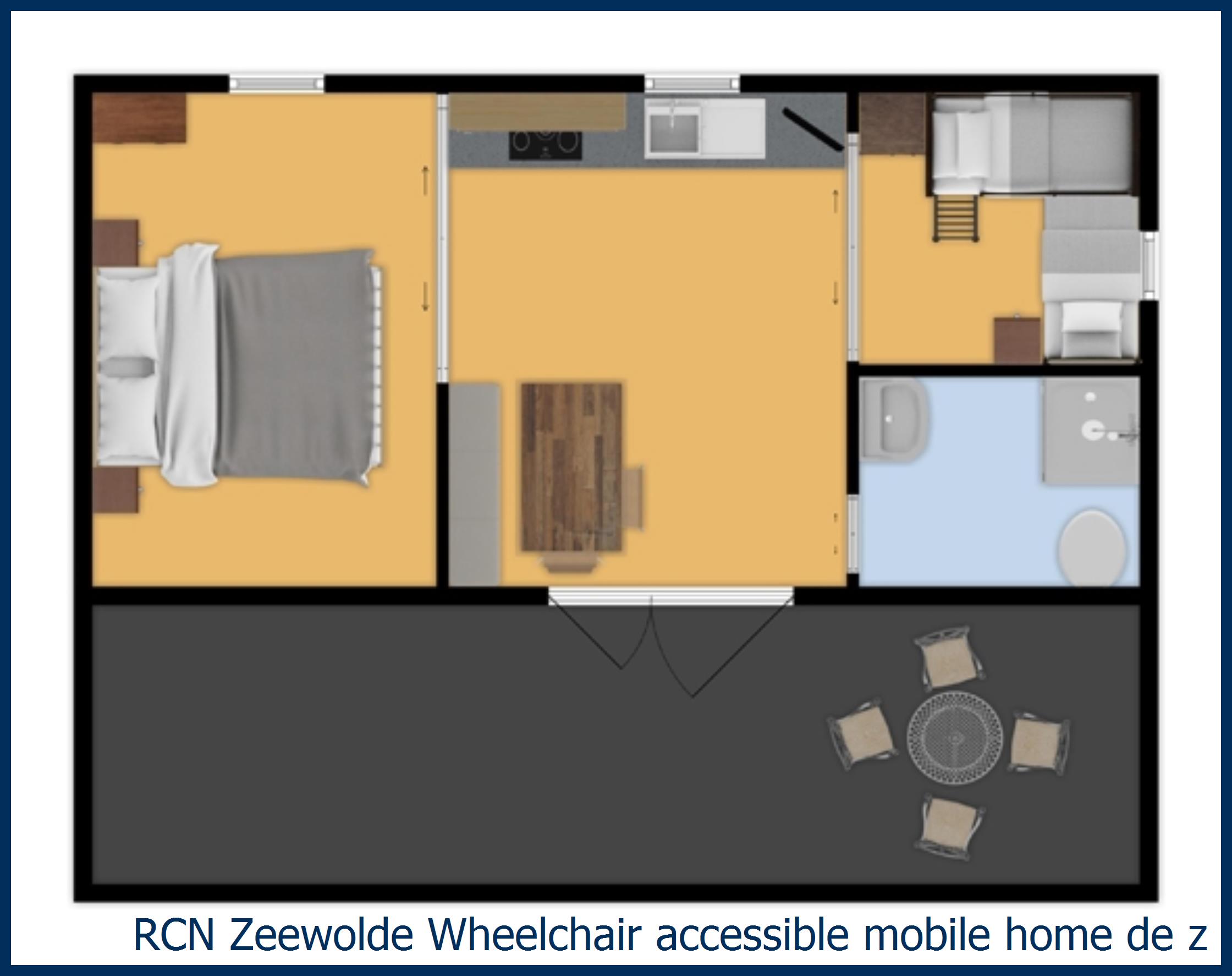 Childrens mobile home Wheelchair accessible mobile home de zwaan at Zeewolde