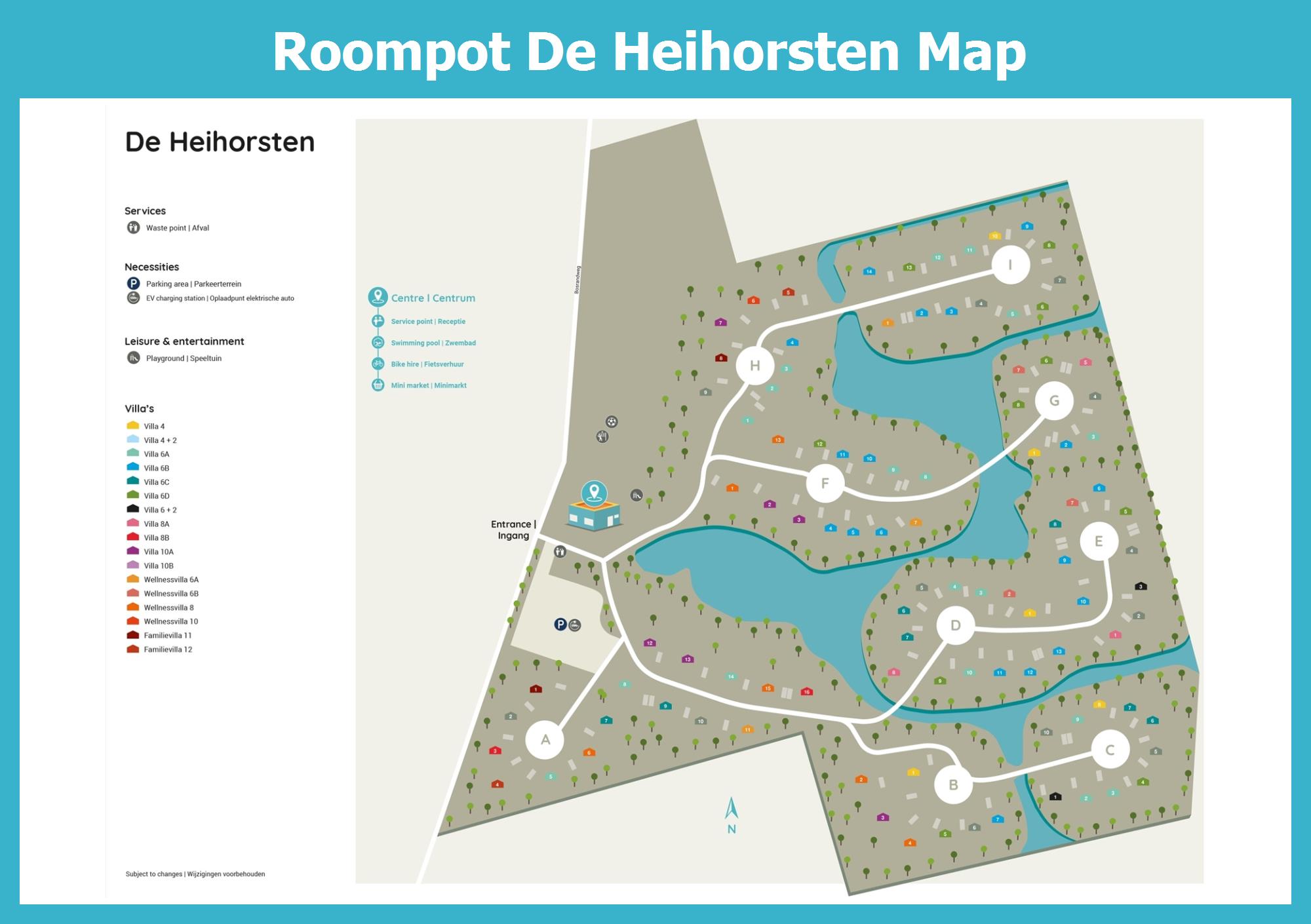 Map Roompot De Heihorsten