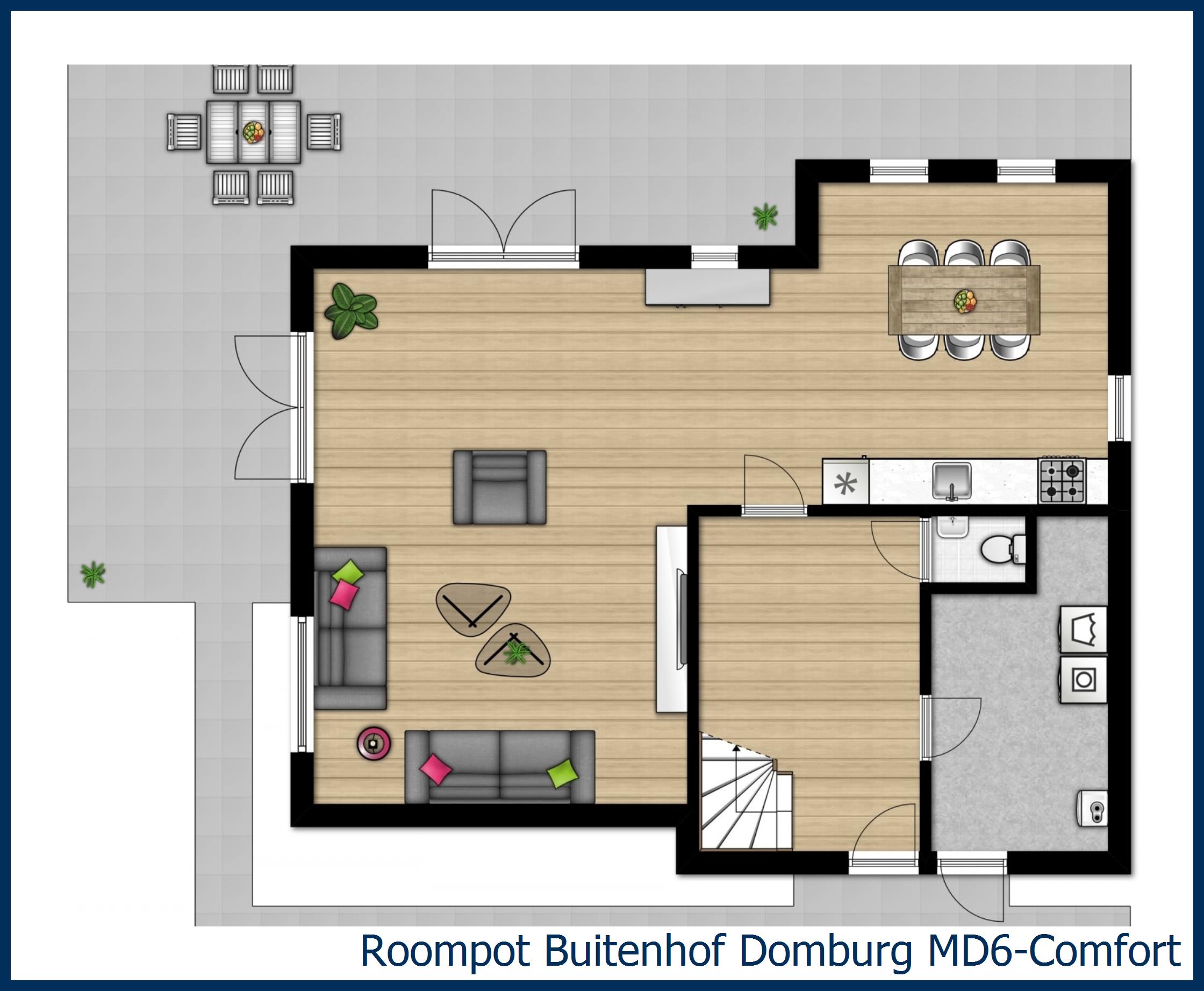 Bungalow MD6-Comfort at Buitenhof Domburg
