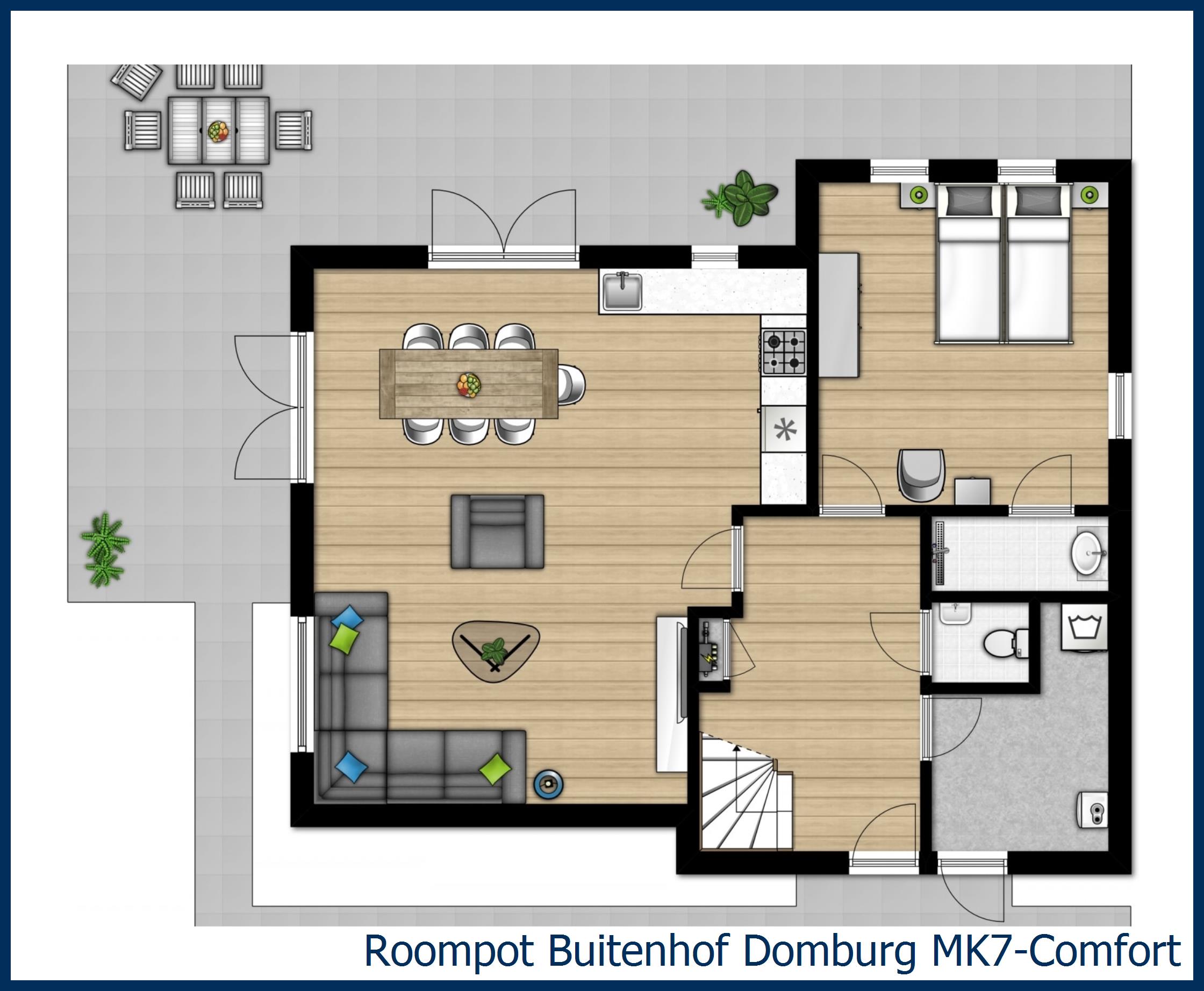 Bungalow MK7-Comfort at Buitenhof Domburg