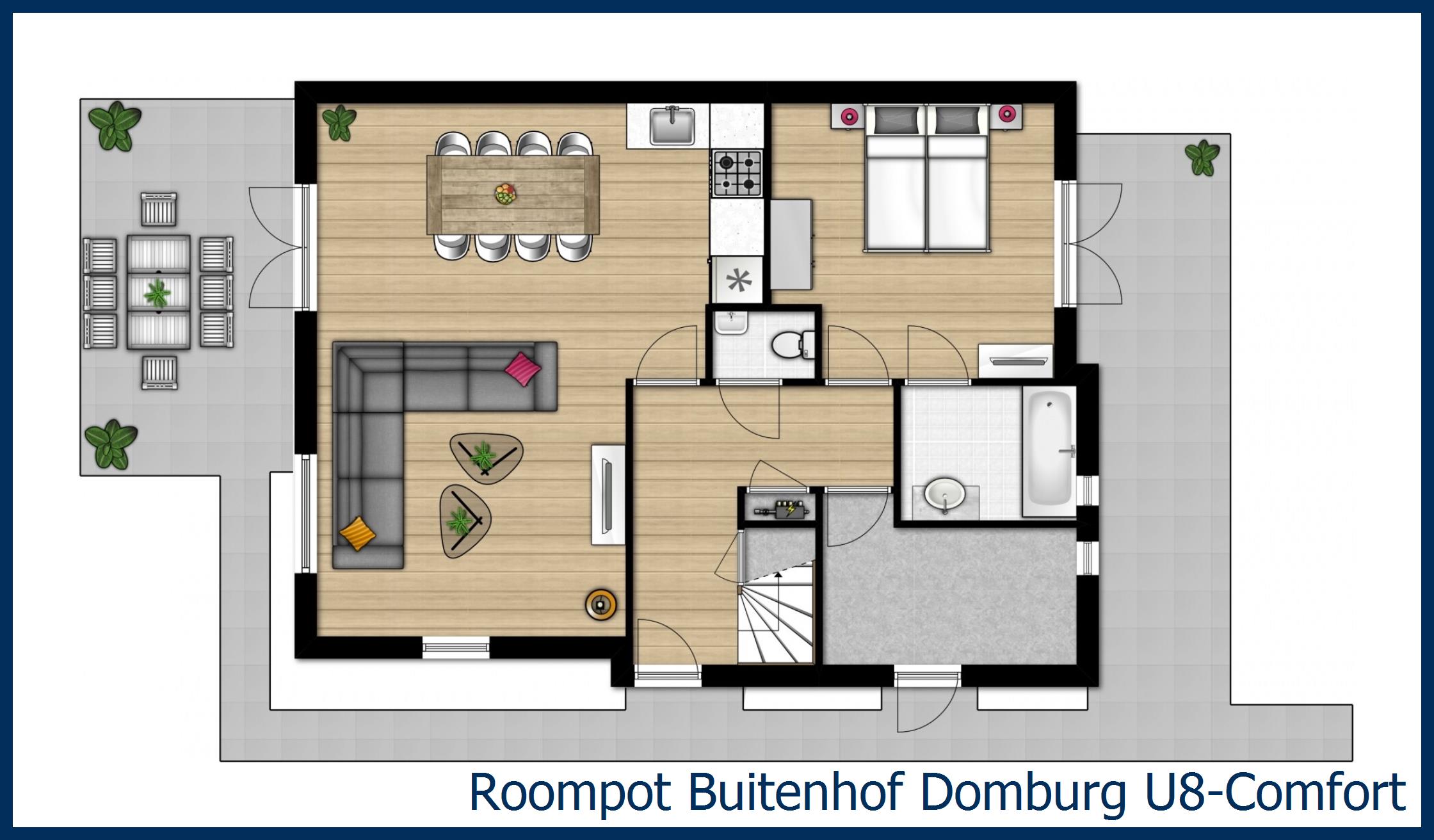 Bungalow U8-Comfort at Buitenhof Domburg
