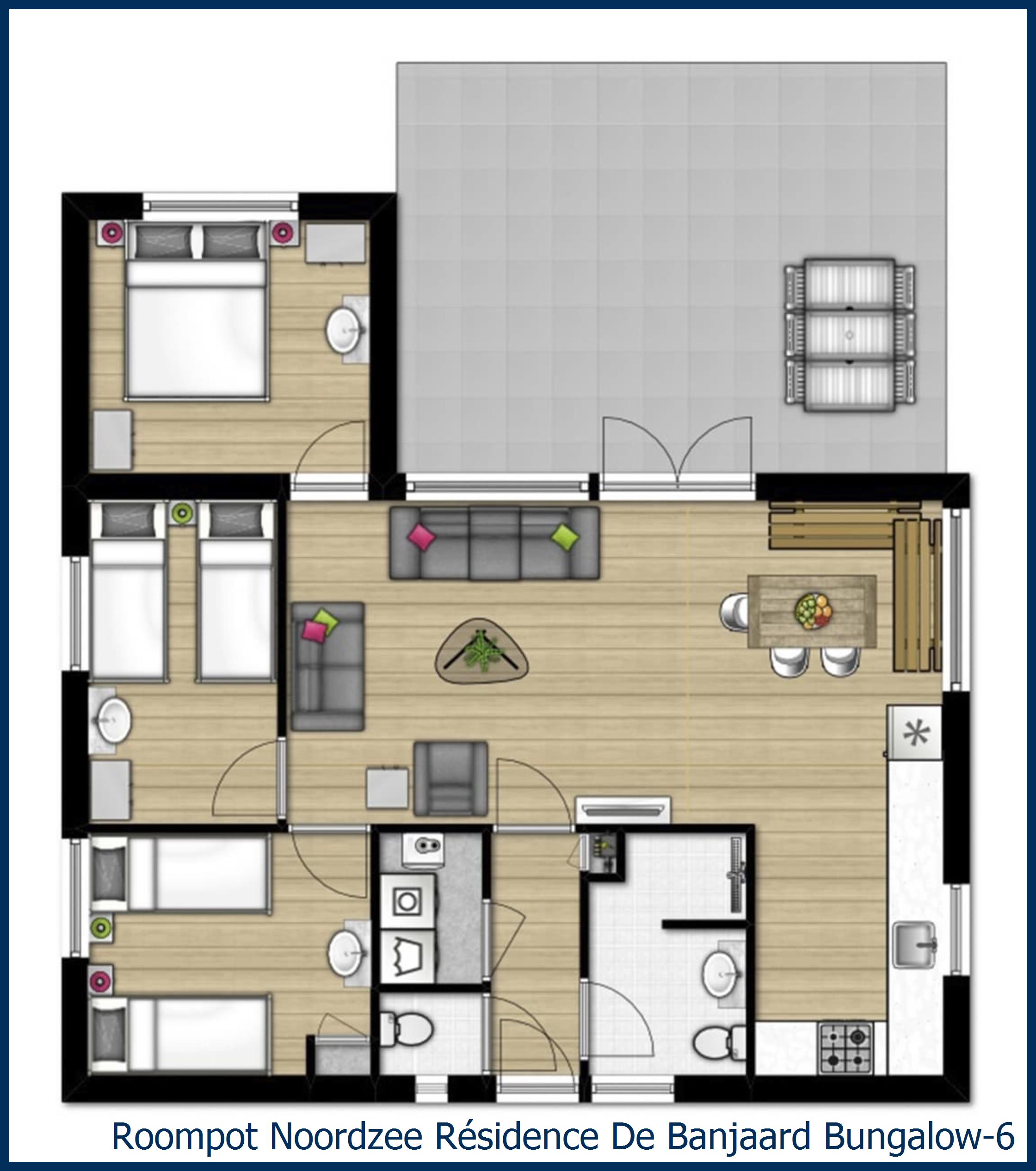 Bungalow 6 at Noordzee Résidence De Banjaard