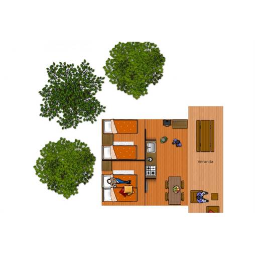 Bungalow Safaritent-4 at De Katjeskelder