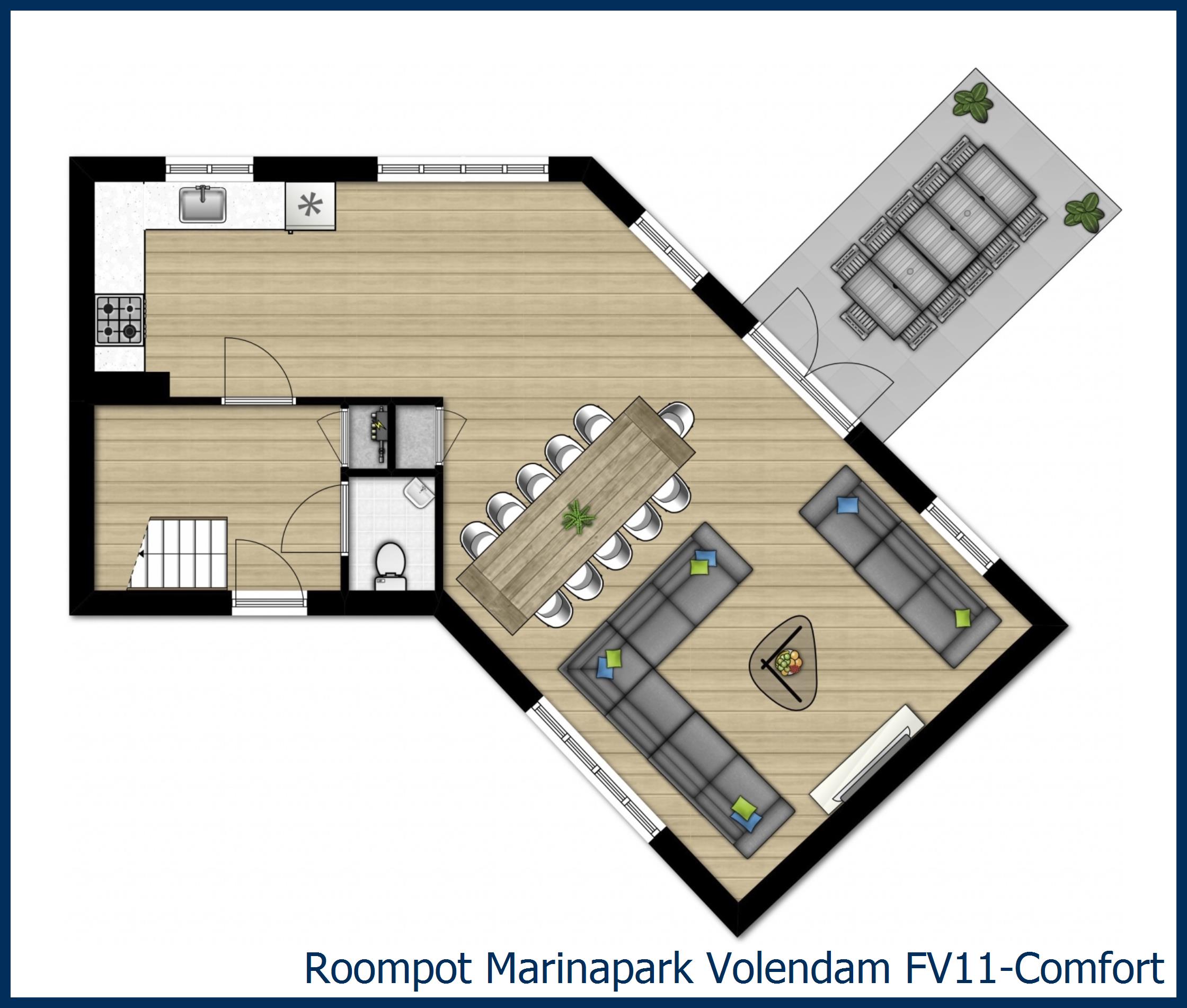 Bungalow FV11-Comfort at Marinapark Volendam
